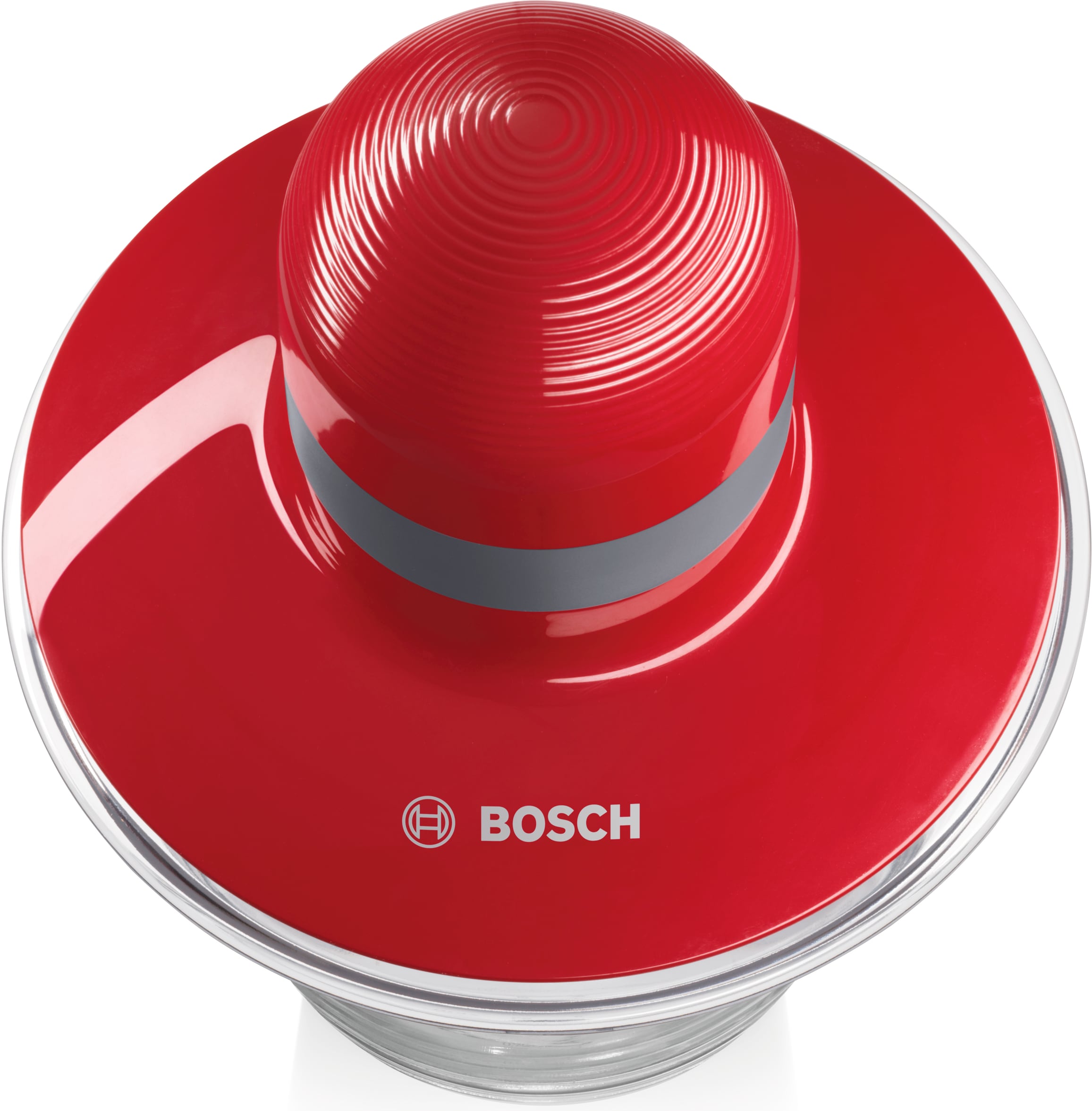 BOSCH Zerkleinerer »MMR08R2, 800ml Behälter, Schlagscheibe, Edelstahl-Messer, rot«, 400 W, Behälter mikrowellengeeignet, Einhand-Bedienung