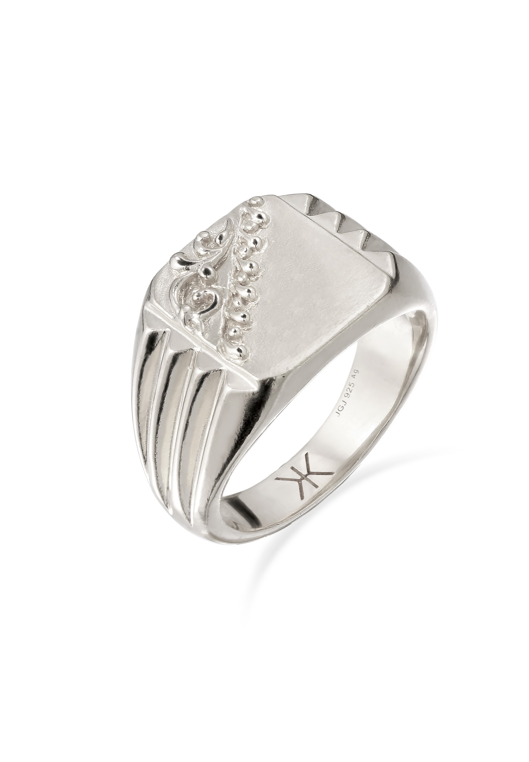 Kuzzoi Siegelring »Ring Siegelring 925 Sterling Silber«