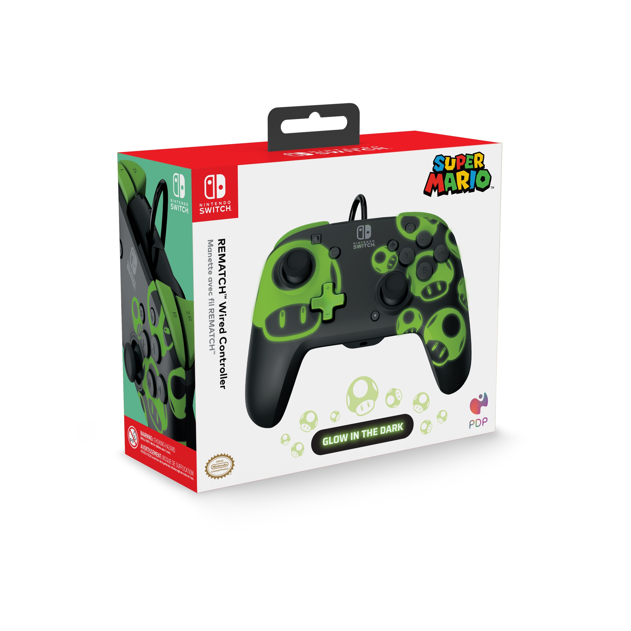 PDP - Performance Designed Products Gamepad »Rematch Vired1Up Glow in the DarkSwitch«