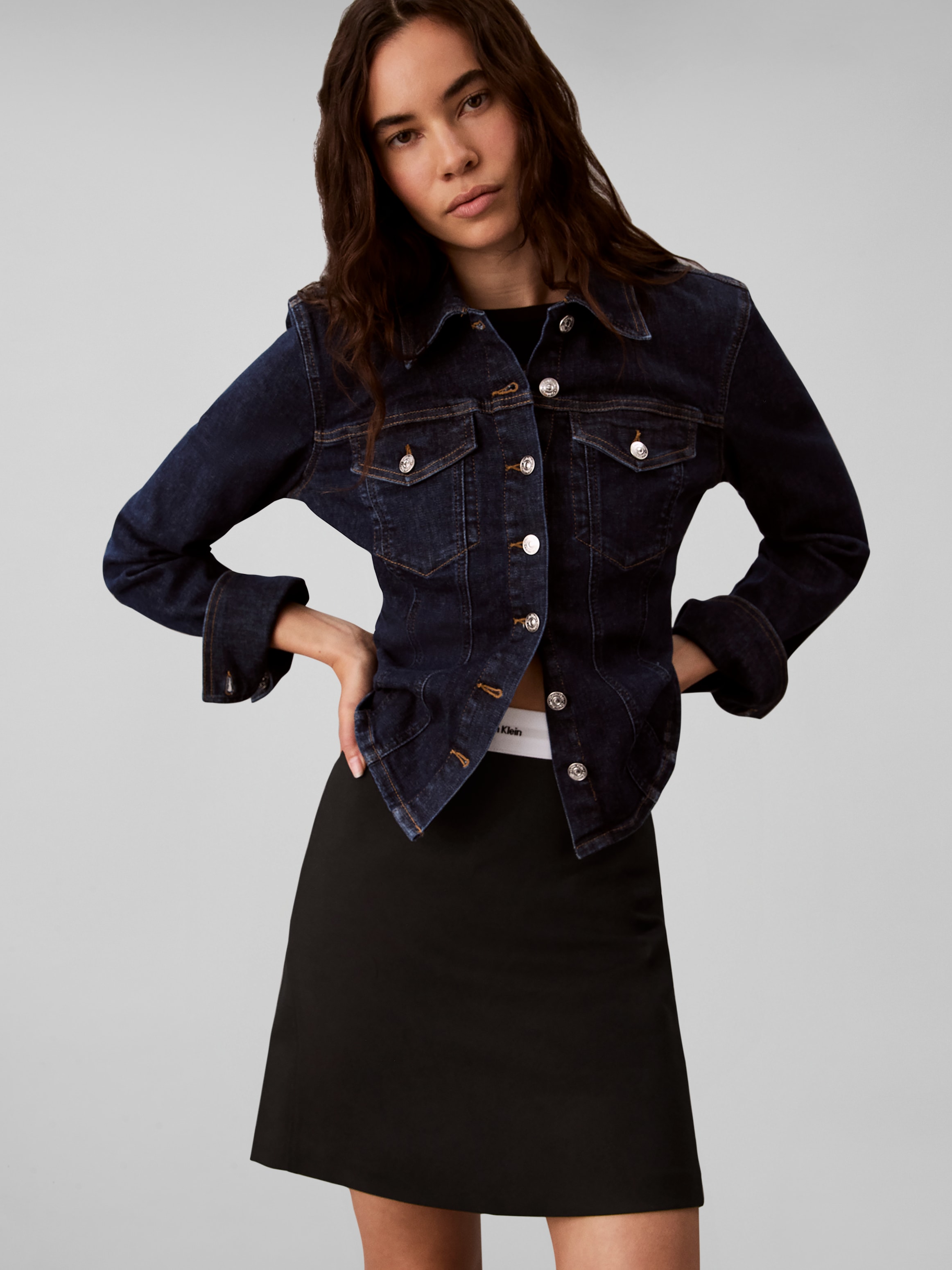 Calvin Klein Minirock »Ponte Logo Mini Skirt« Regular fit, Logoschriftzug