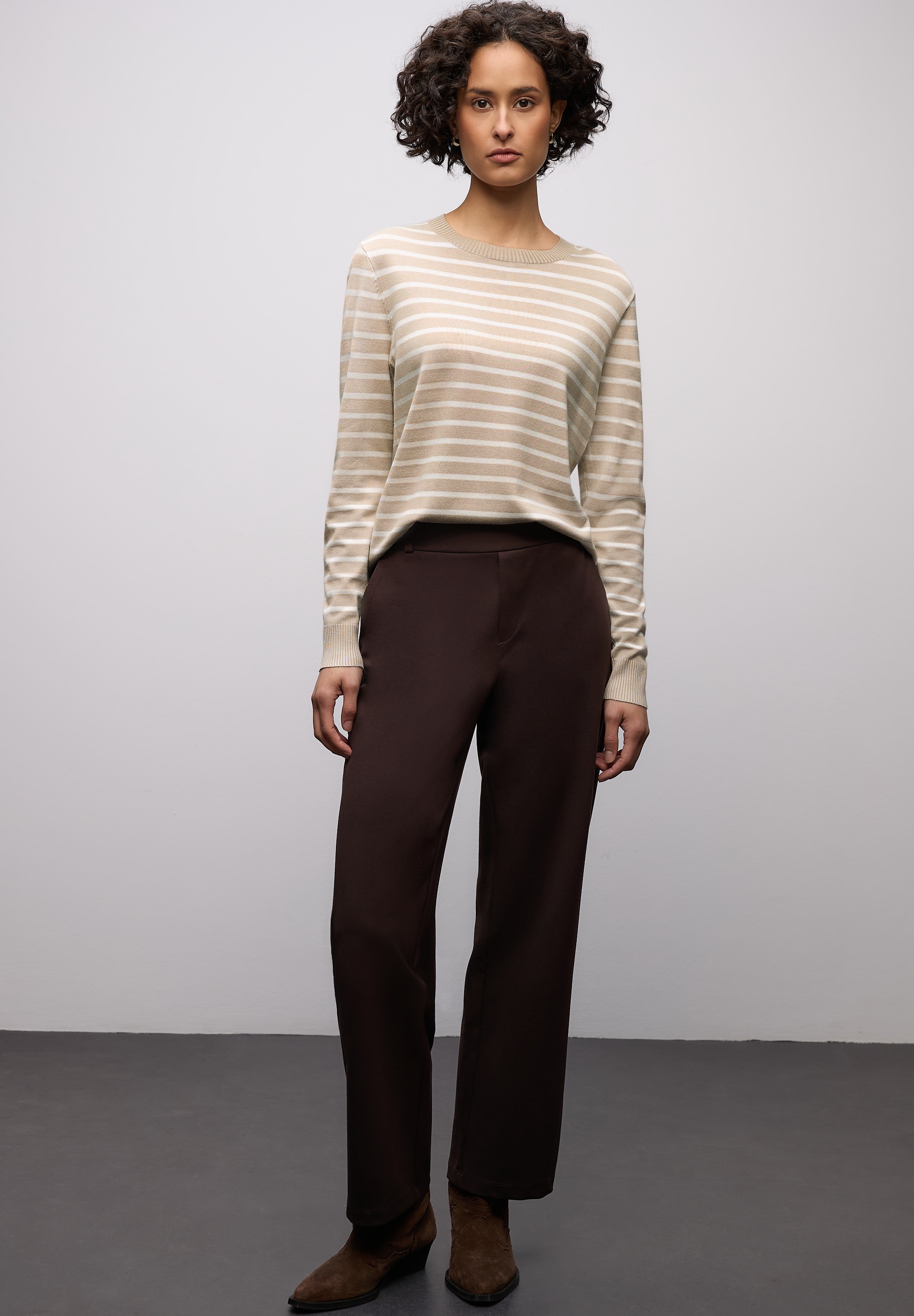 STREET ONE Strickpullover im Streifen-Design