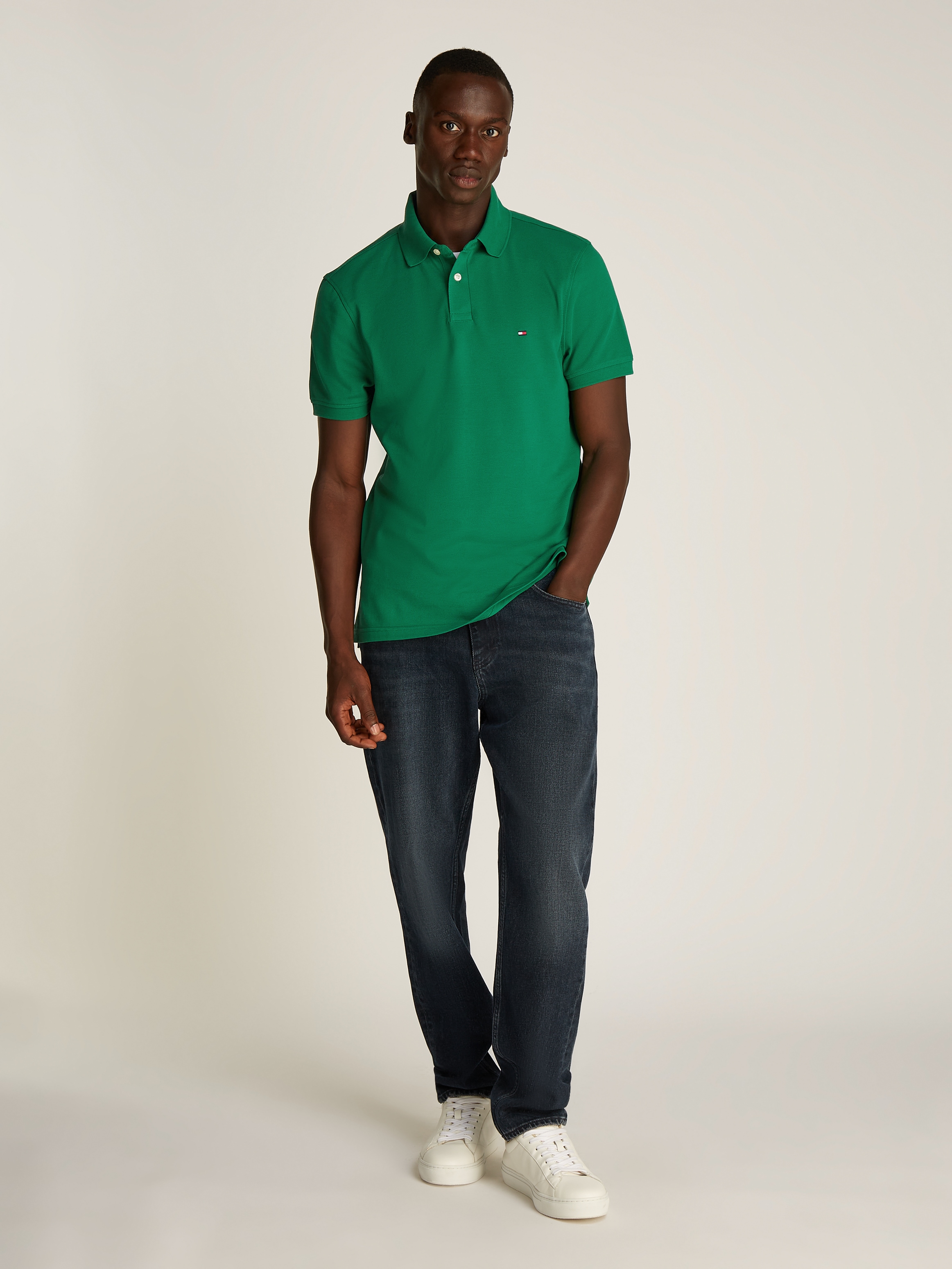 Tommy Hilfiger Poloshirt »1985 REGULAR POLO«, mit Tommy Hilfiger Kontraststreifen innen am Kragen