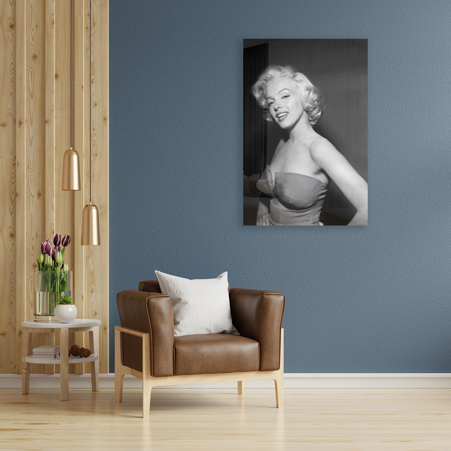 Acrylglasbild »Marilyn Monroe«, Schwarz-Weiß-Frau-Stars, Fine Art-Print in...
