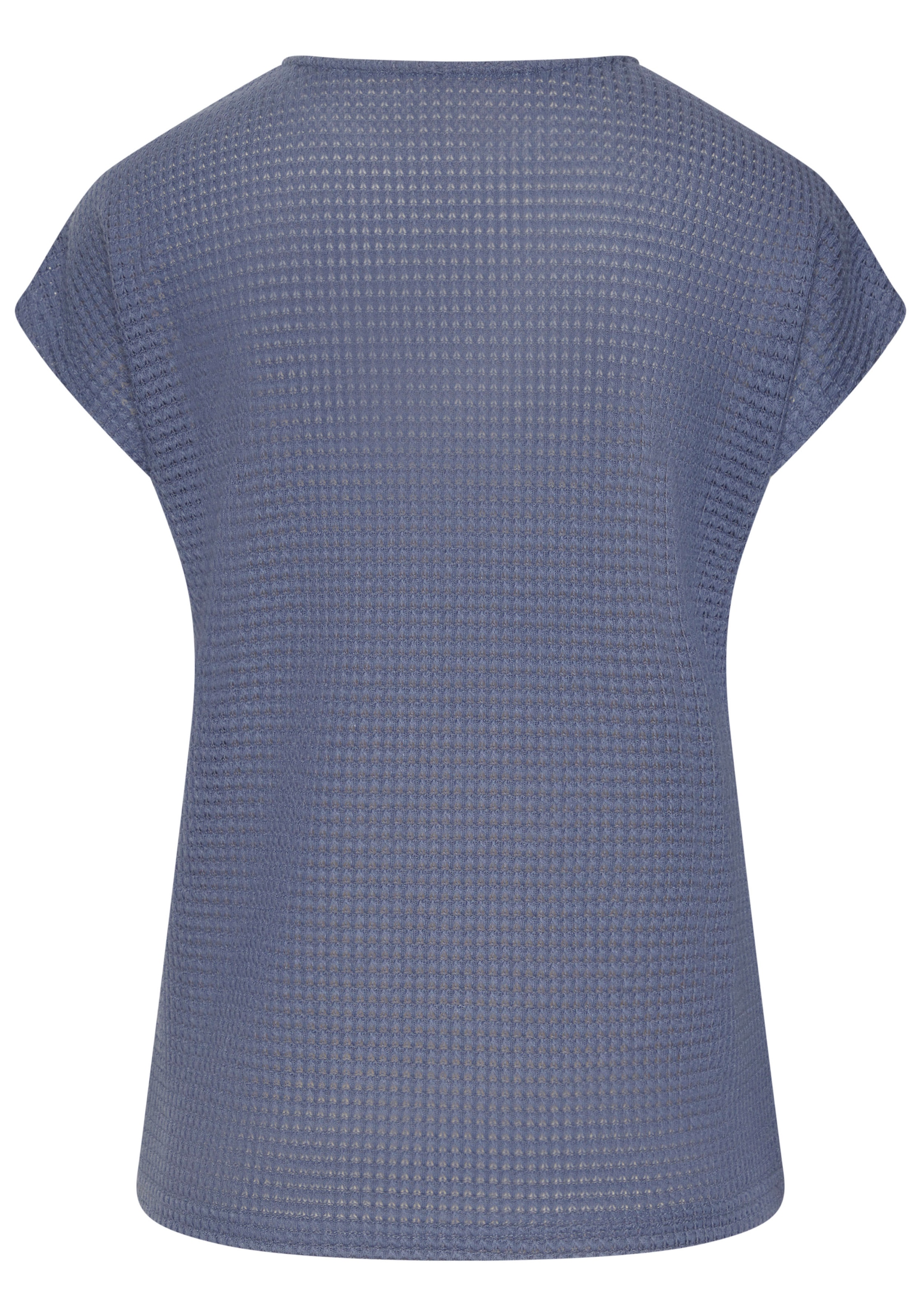 Vivance Kurzarmshirt »mit modischer Waffelstruktur«, aus bügelfreier Strickqualität