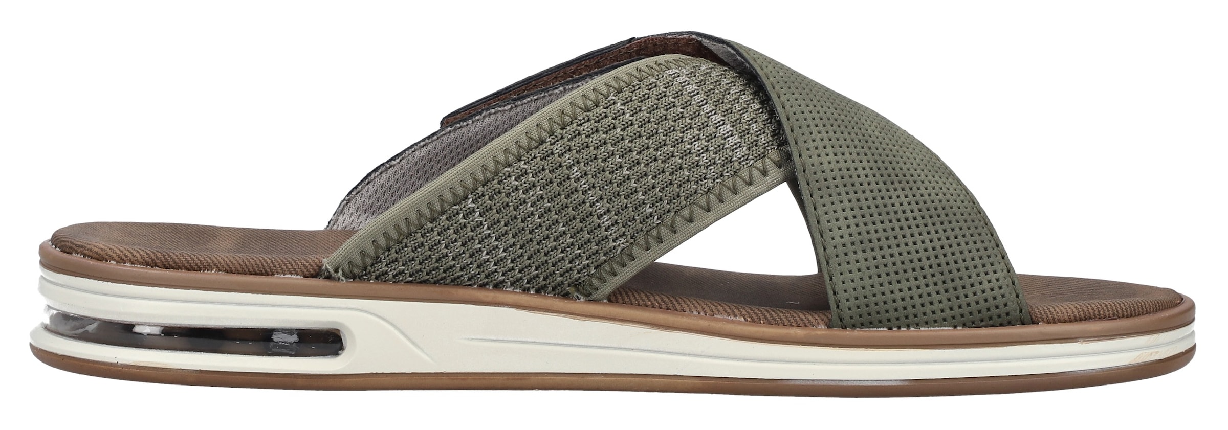 Rieker Pantolette, Sommerschuh, Strandschuh, Schlappen, Hausschuh mit Klettverschluss
