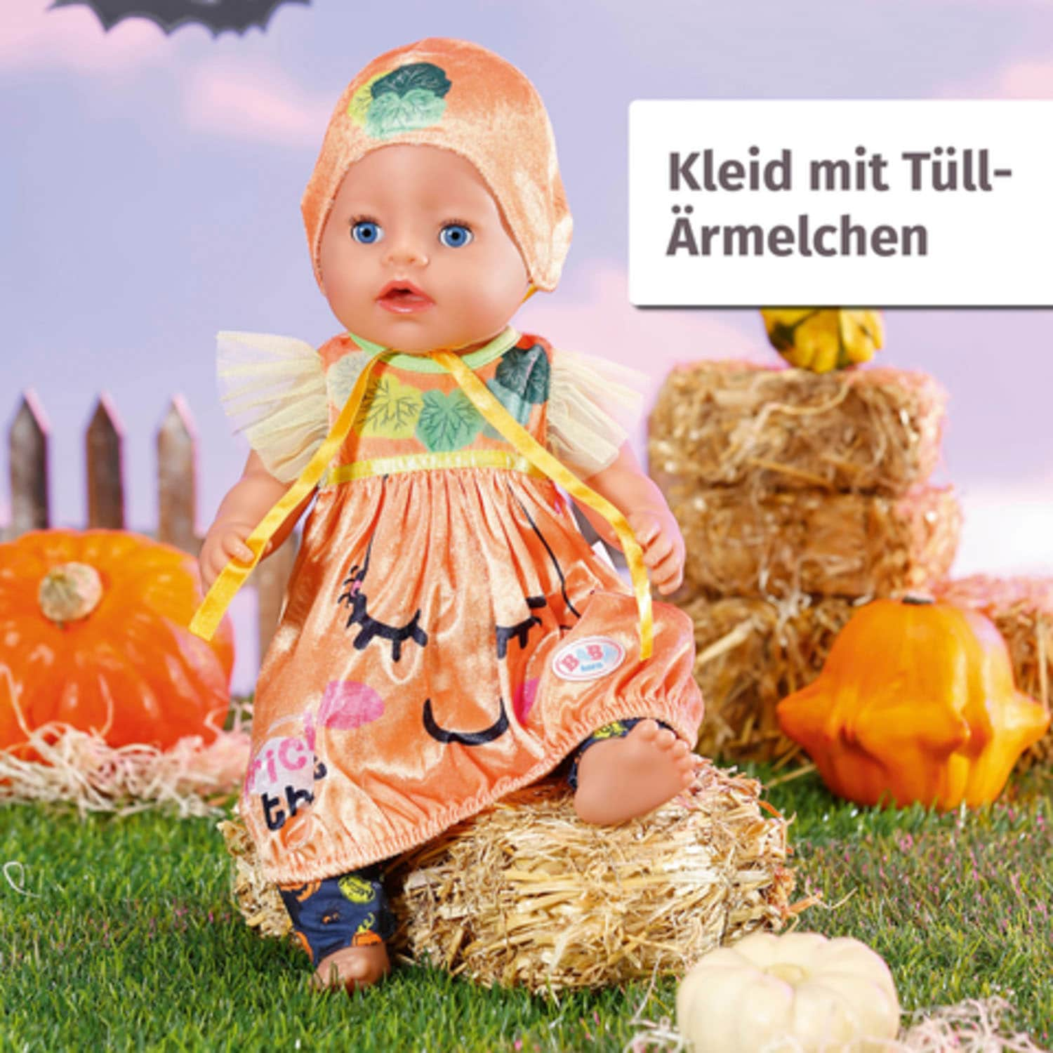 Baby Born Puppenkleidung »Halloween Kürbiskleid, 43 cm«