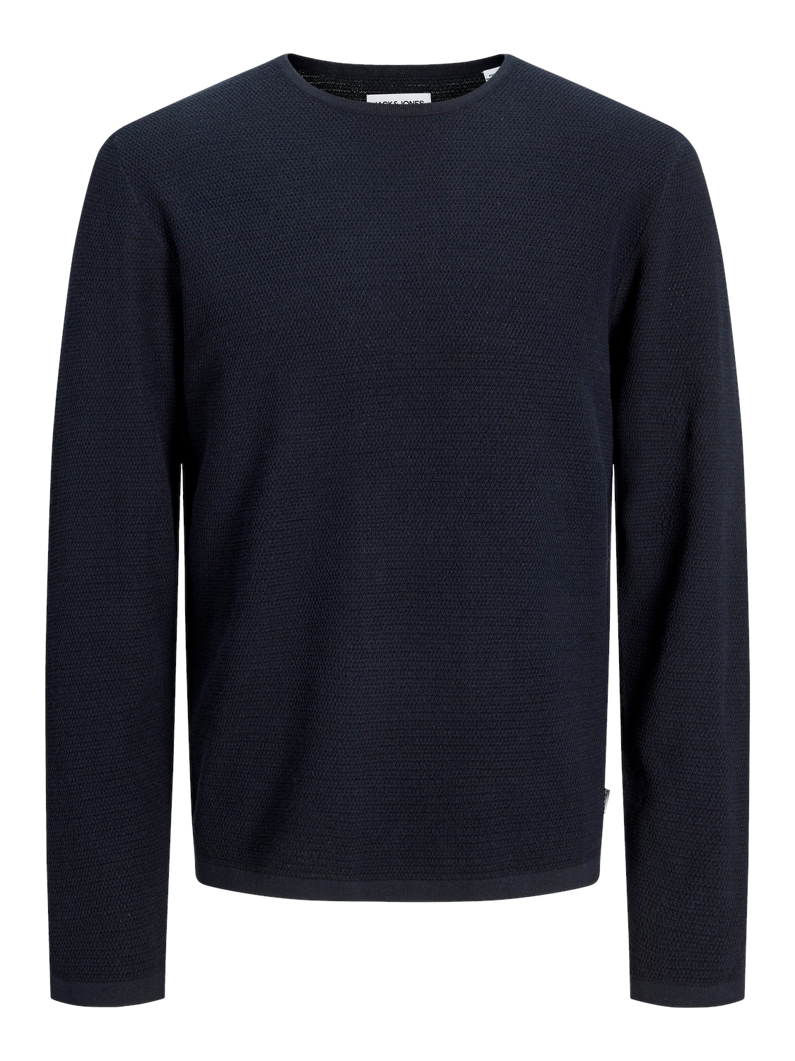 Jack & Jones Rundhalspullover »JJEGEORGE KNIT CREW NECK NOOS«, in Strick Optik