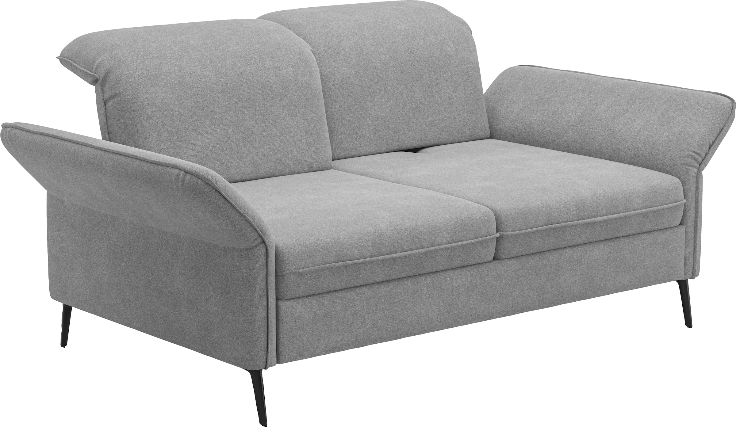 sit&more 3-Sitzer »Emely, inkl. Sitztiefenverstellung«, wahlweise mit Bettfunktion, Kopf- & Armteilverstellung