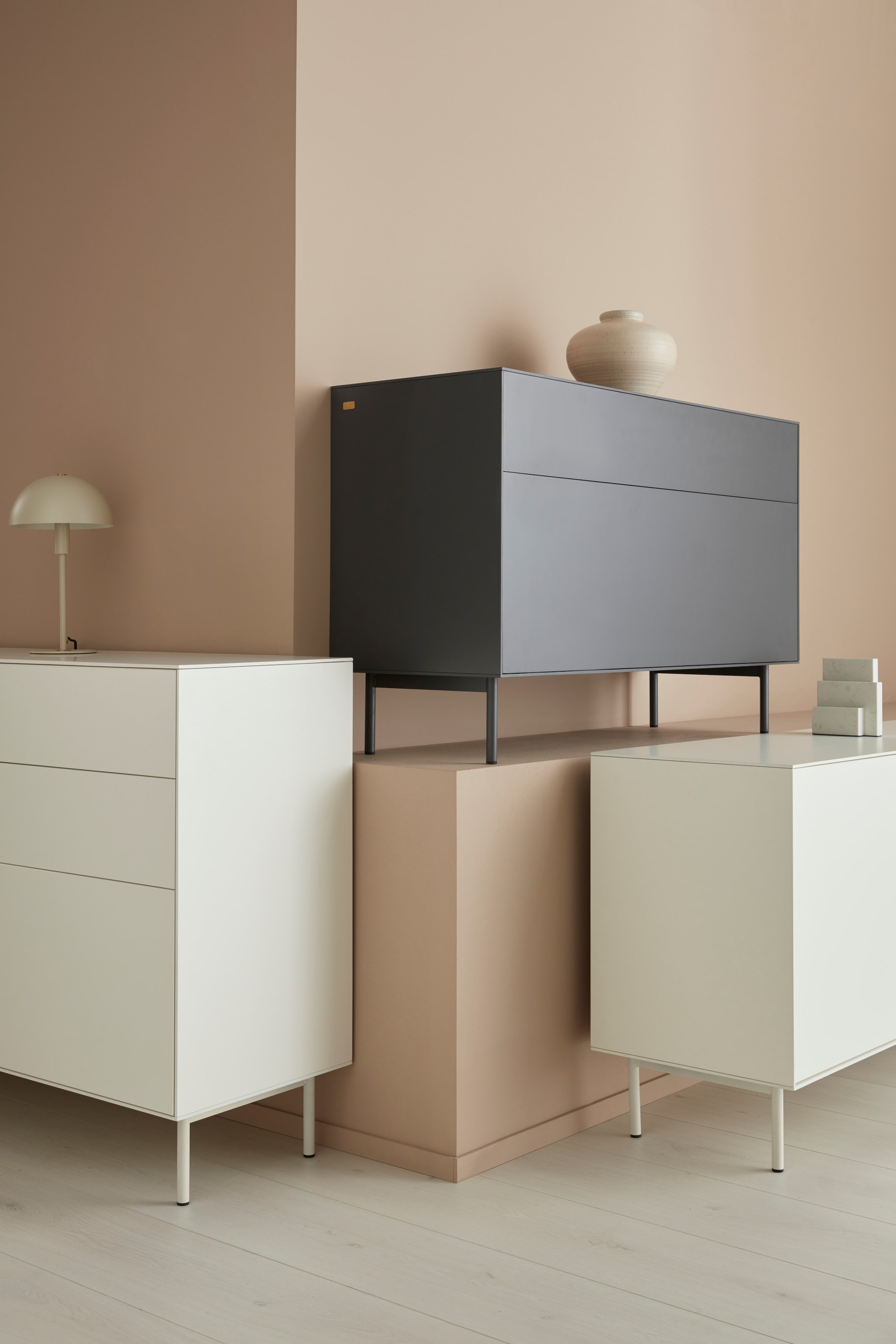 LeGer Home by Lena Gercke Sideboard »Essentials«, Breite: 167cm, MDF lackiert, Push-to-open-Funktion