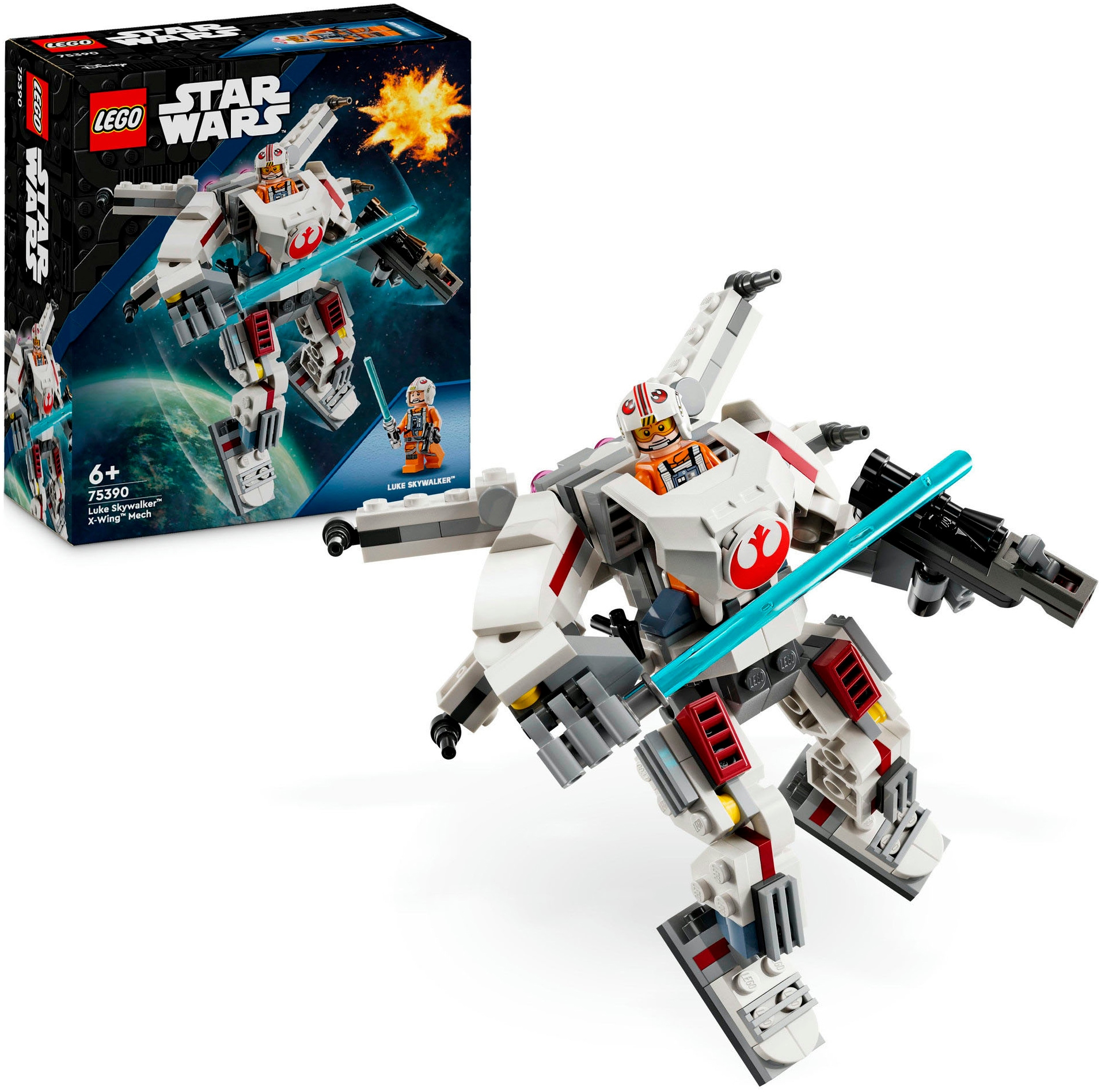 Konstruktionsspielsteine »Luke Skywalkers™ X-Wing™ Mech (75390), LEGO Star Wars™«,...