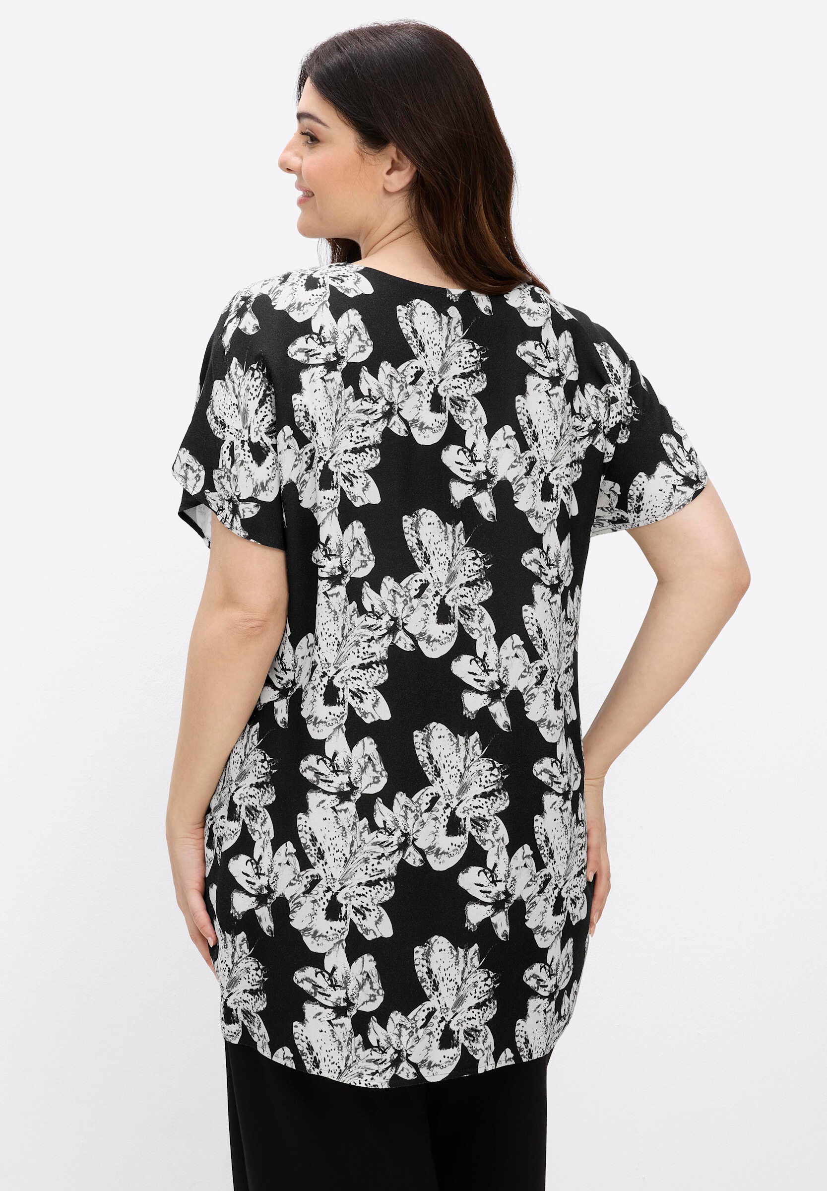 Sheego Longbluse »Tunika Tunika mit 3/4-Ärmeln«