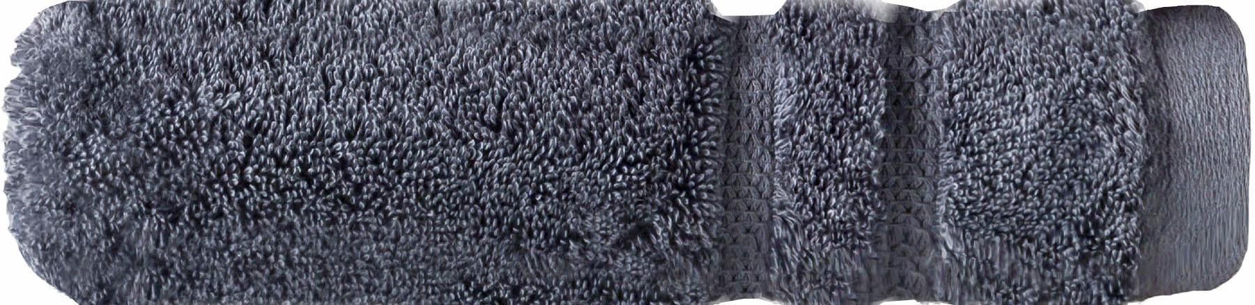 Egeria Badetuch »Micro Touch« Uni Programm mit Streifenbordüre, extrem saugfähig, reine Baumwolle
