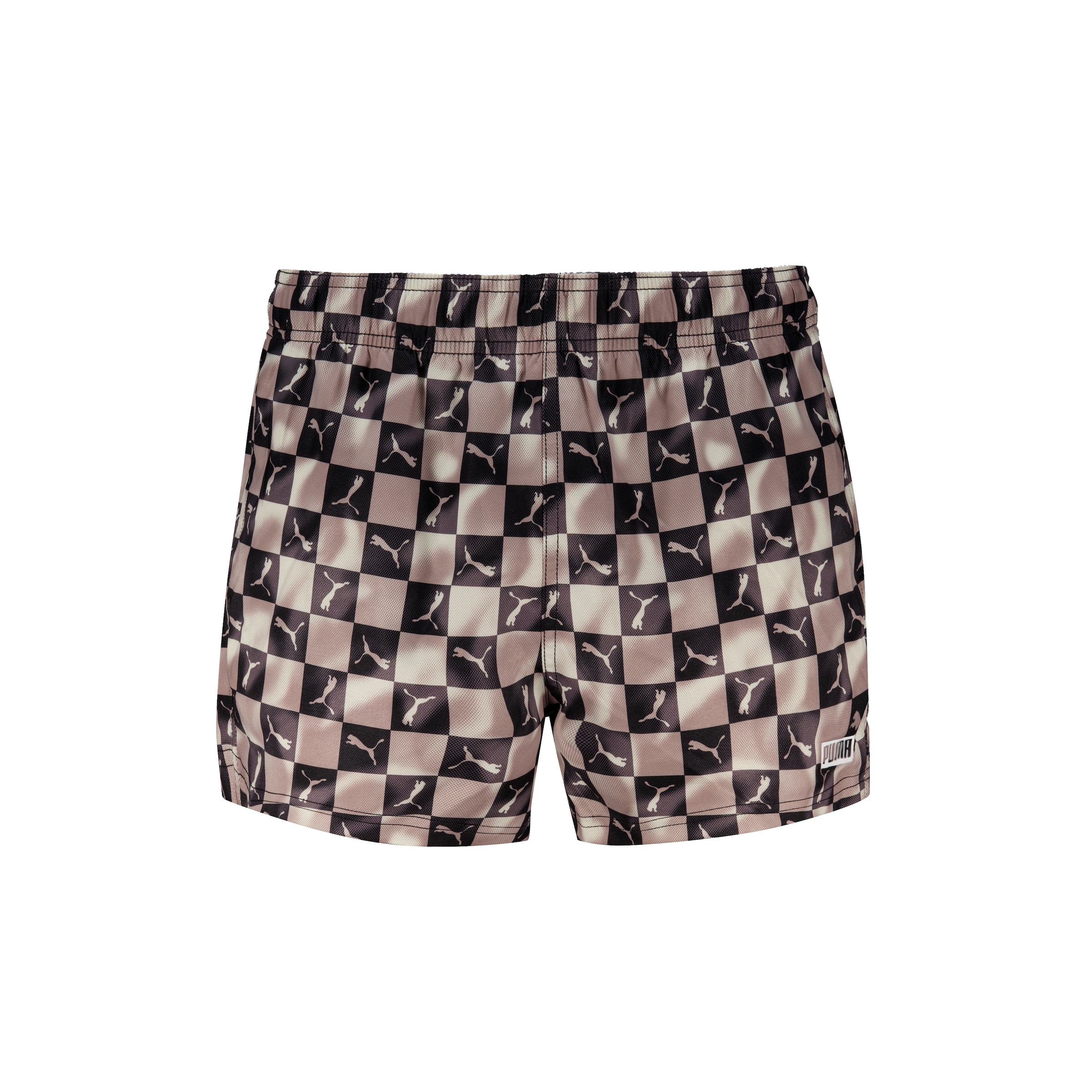 PUMA Badeshorts »PUMA SWIM MEN PRINTED CAT SHORT SHORTS« mit Gummizug und seitlichen Taschen