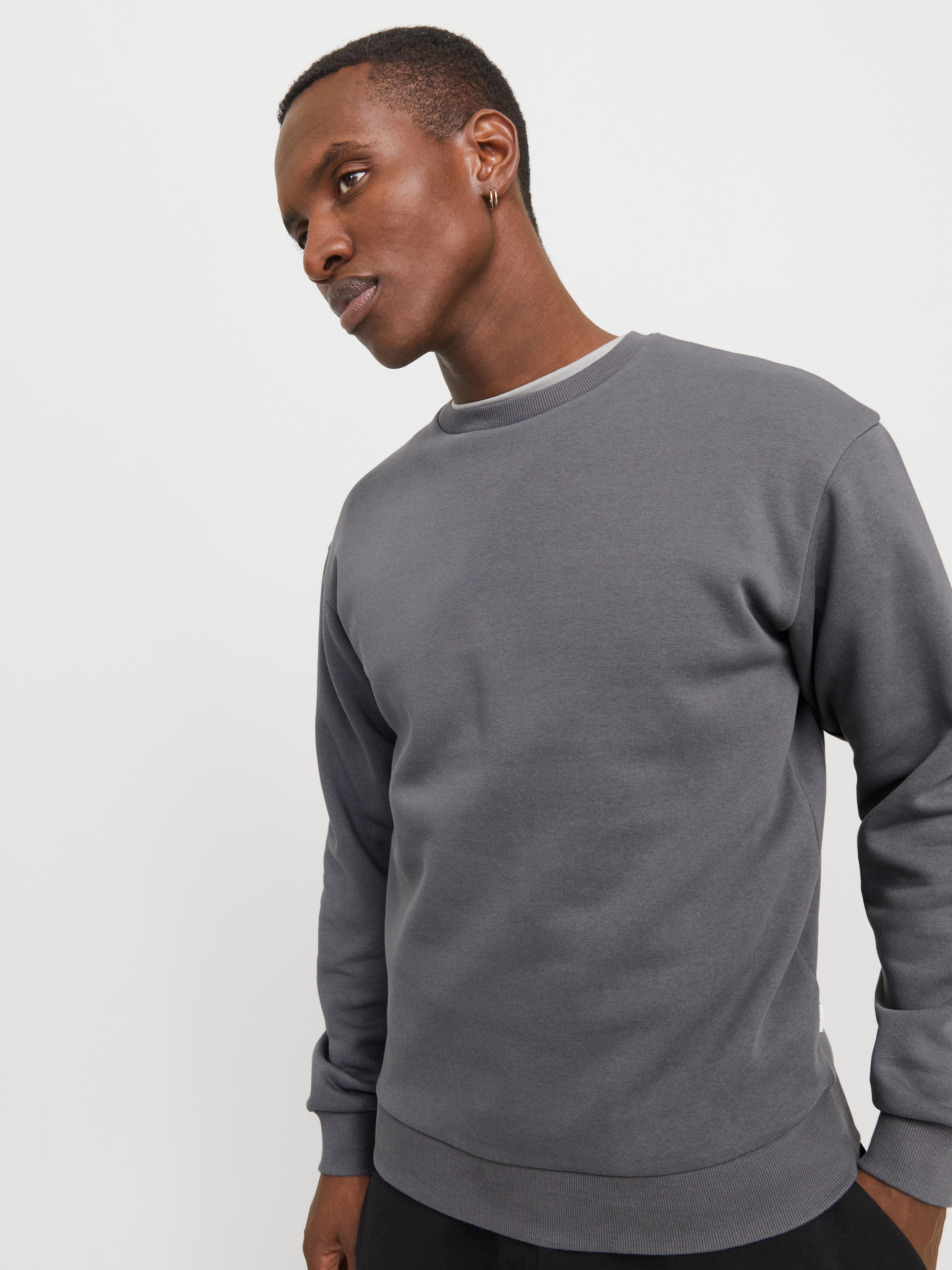 Jack & Jones Sweatshirt »JJEBRADLEY SWEAT CREW NOOS«, mit Rippbündchen
