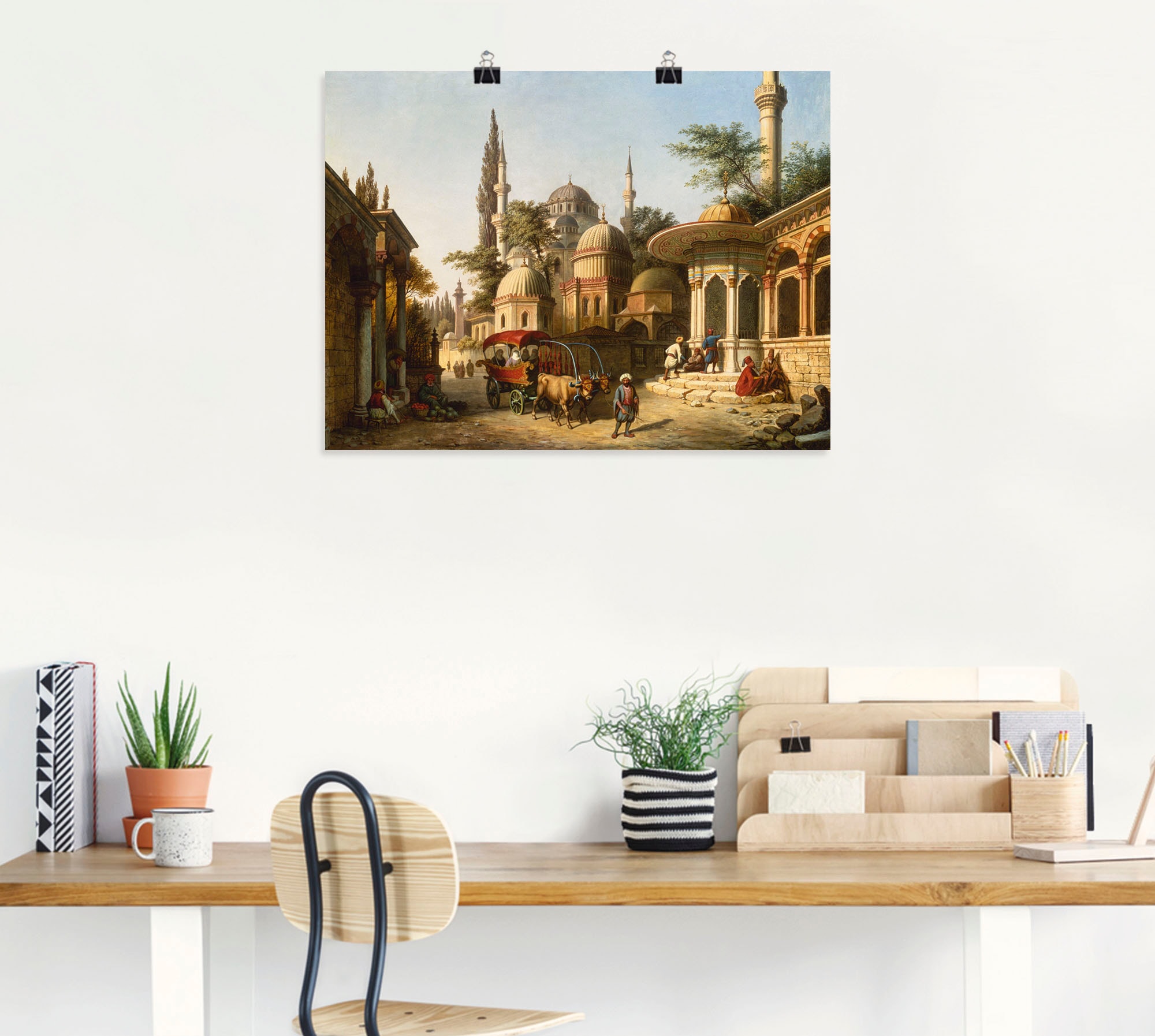 Artland Wandbild »Ansicht einer Moschee in Istanbul«, Gebäude, (1 St.), als Alubild, Outdoorbild, Leinwandbild, Poster in verschied. Größen