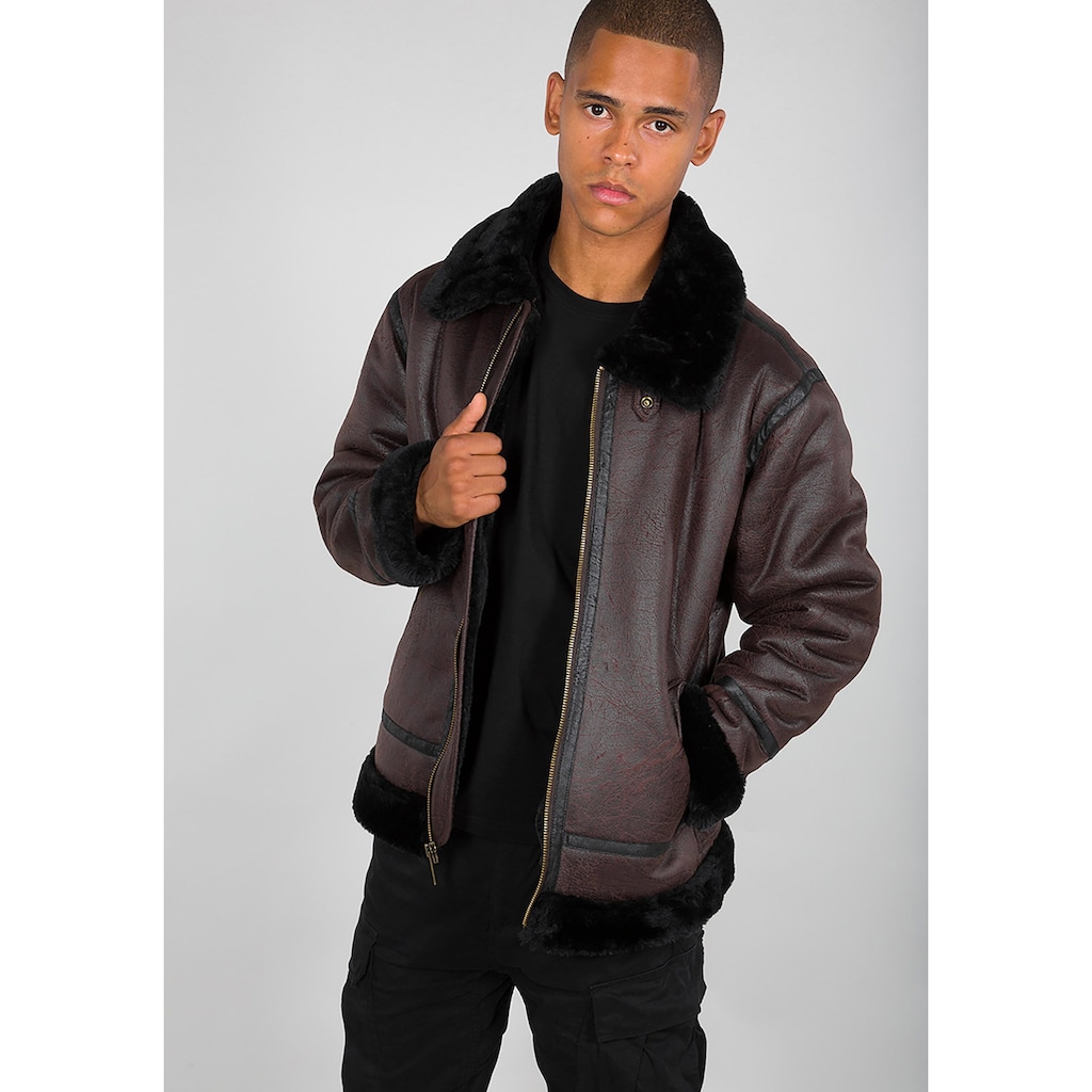 Alpha Industries Lederjacke »ALPHA INDUSTRIES Men - Leather & Faux Jackets B3 FL«