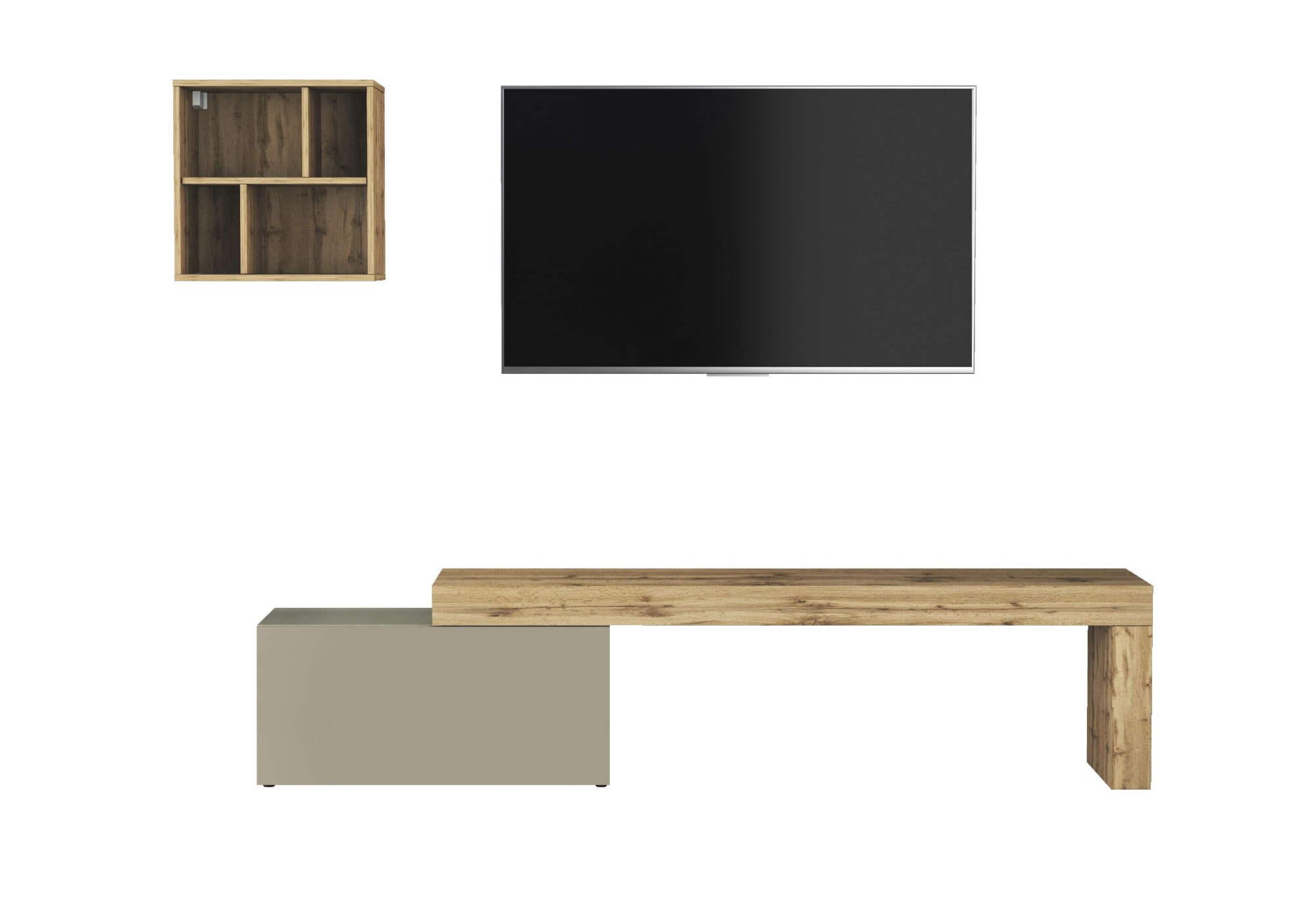 OTTO home TV-Wand »Chronos TV-Set, Wohnwand – Elemente frei platzierbar, Made in Italy« Set, 2-er set, 2 Stk. tlg.