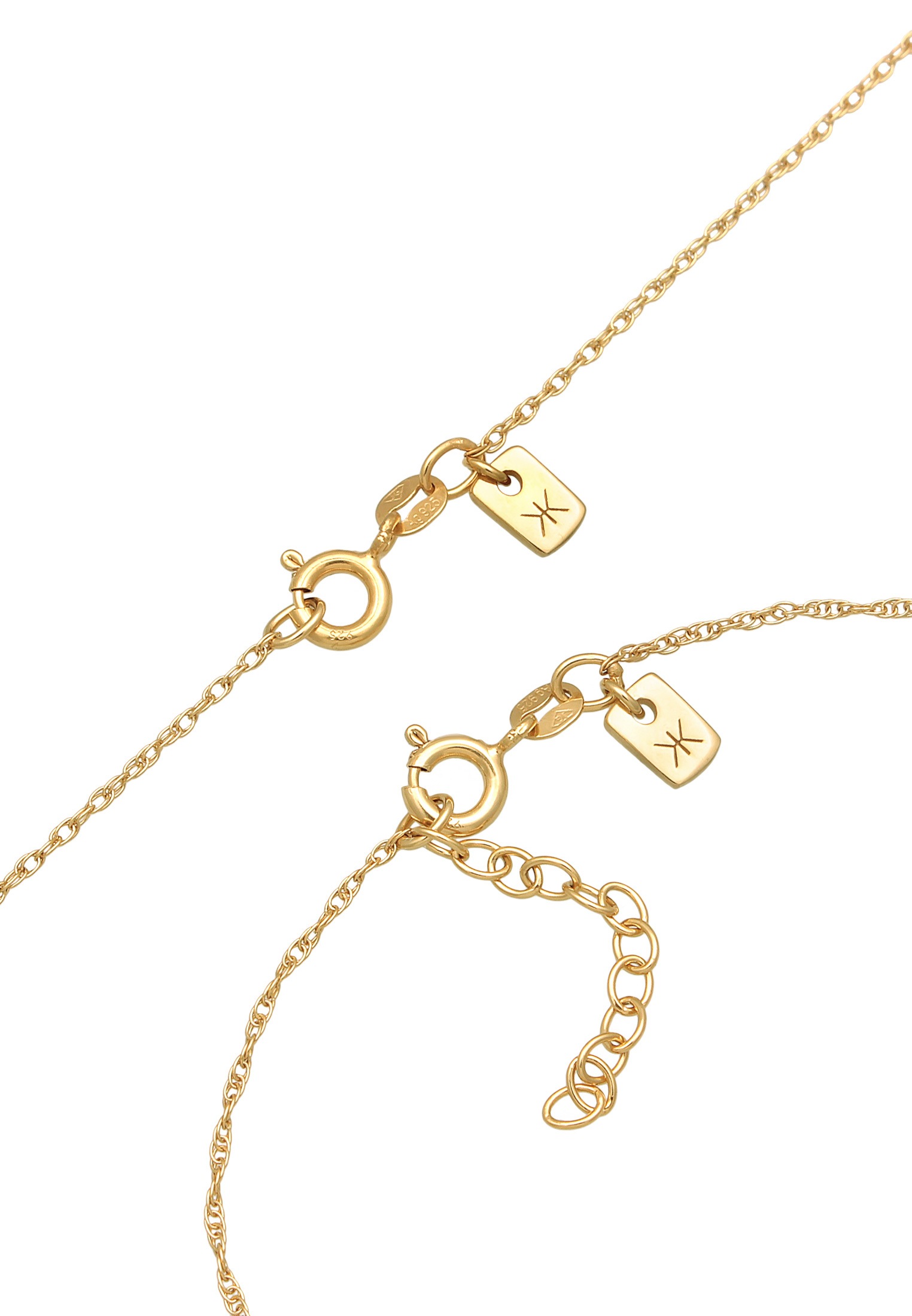 Kuzzoi Ketten und Armband Set »Schmuckset Basic Gliederkette Gedreht 925 Silber«