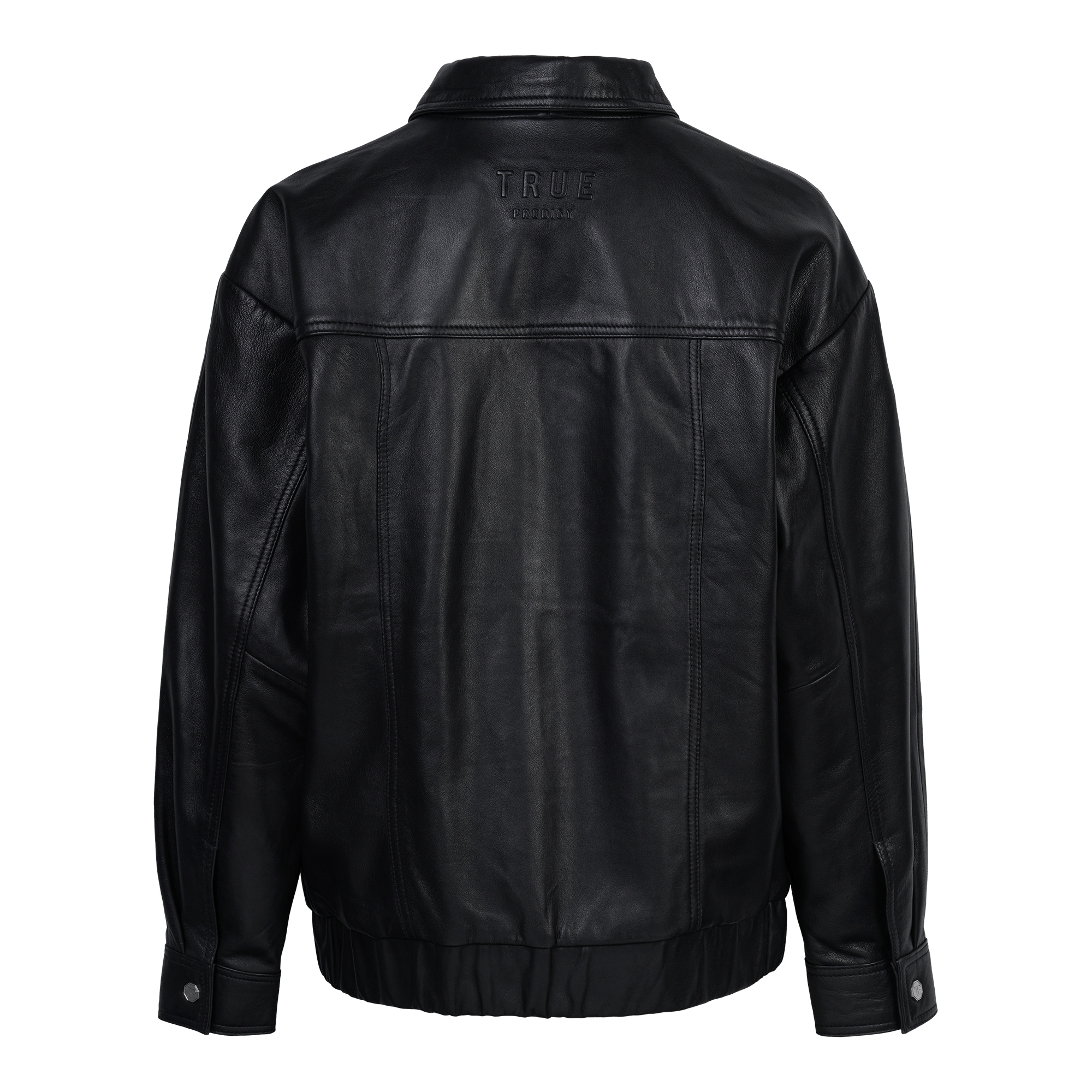 trueprodigy Lederjacke »Nova Oversize Lederjacke mit Eingrifstaschen« ohne Kapuze