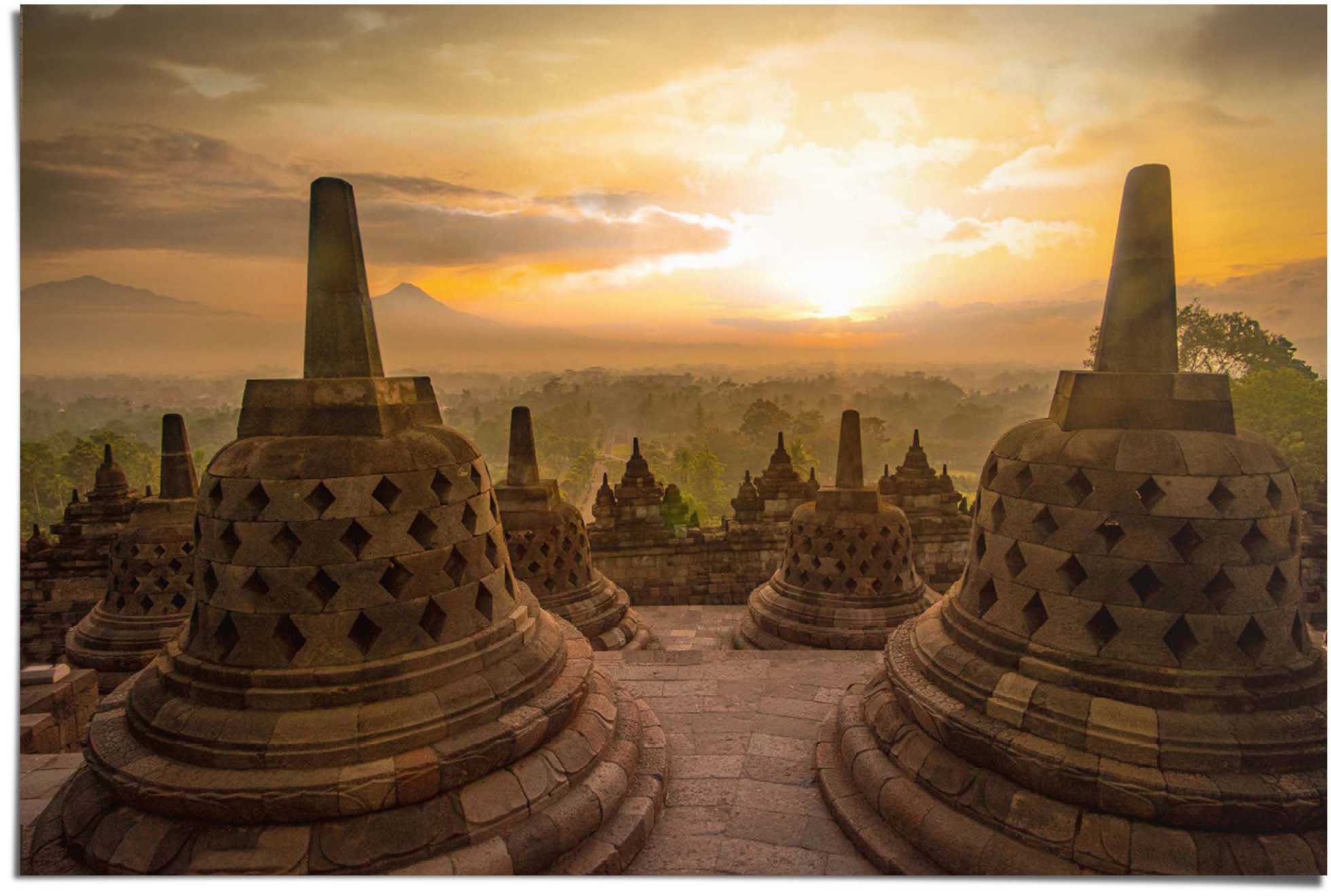 Reinders! Poster »Stupas Borobudur«