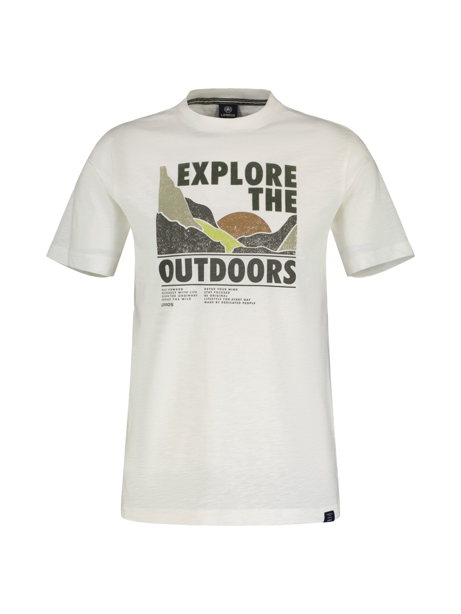 T-Shirt »LERROS T-Shirt mit Outdoor-Brustprint«