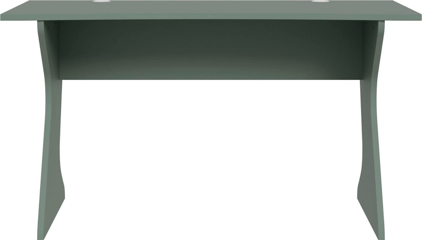 FORTE Schreibtisch »Utapau«, geschwungene Tischplattenform, mit Kabeldurchführung, Breite 140 cm
