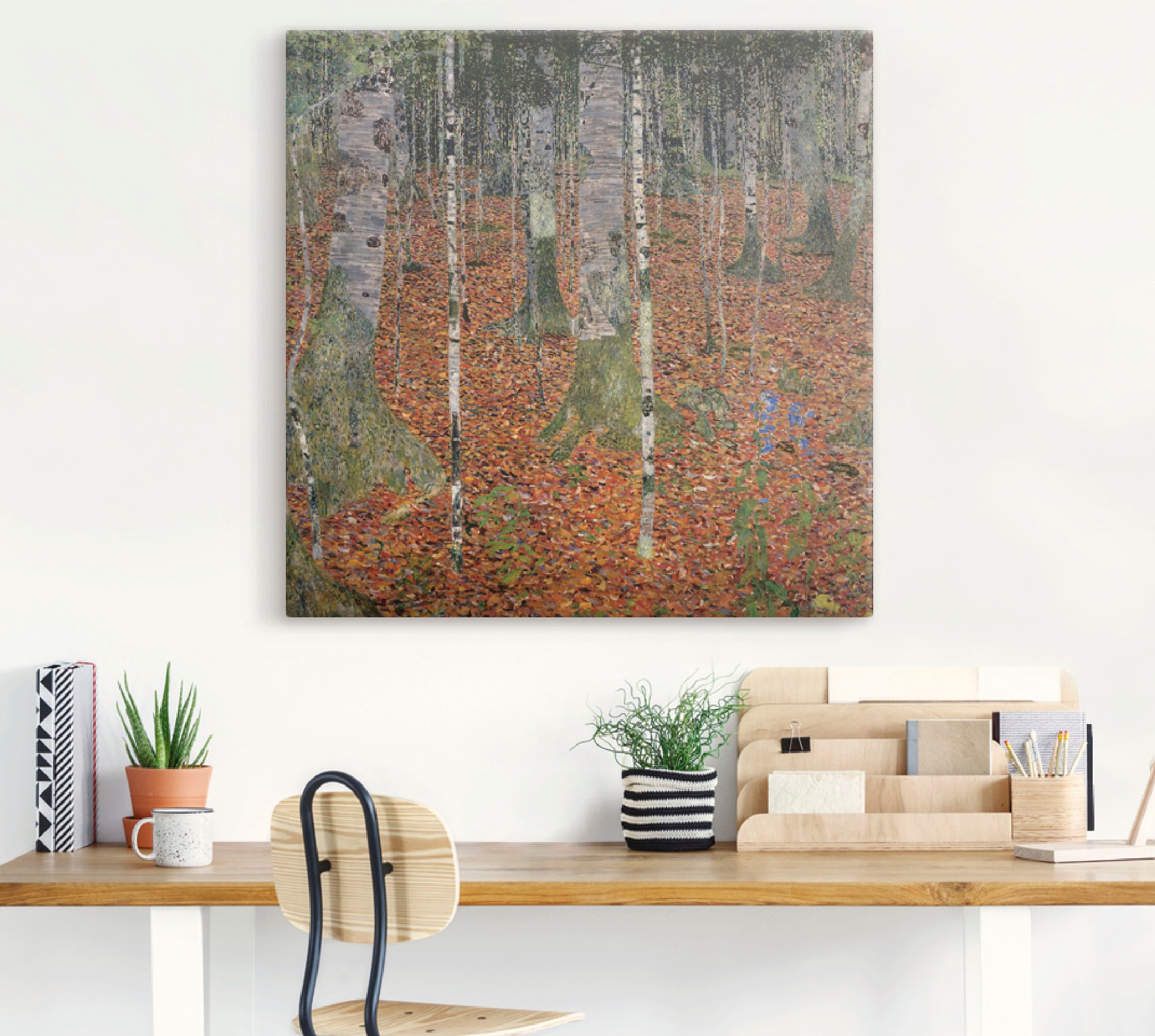 Artland Leinwandbild »Birkenwald. 1903«, Wald, (1 St.), auf Keilrahmen gespannt
