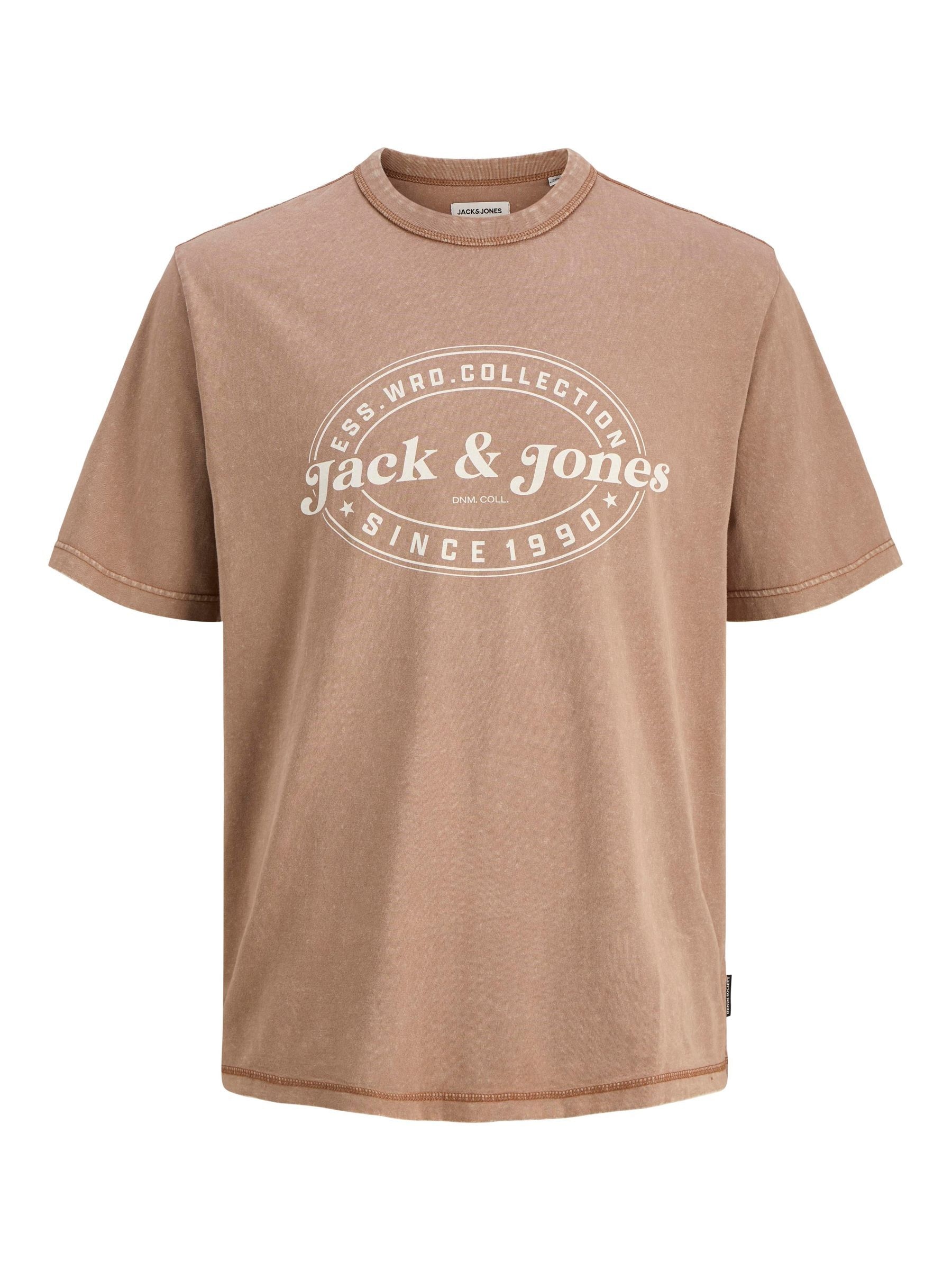 Jack & Jones T-Shirt »JJEDOVER PRINT TEE SS CREW NECK«