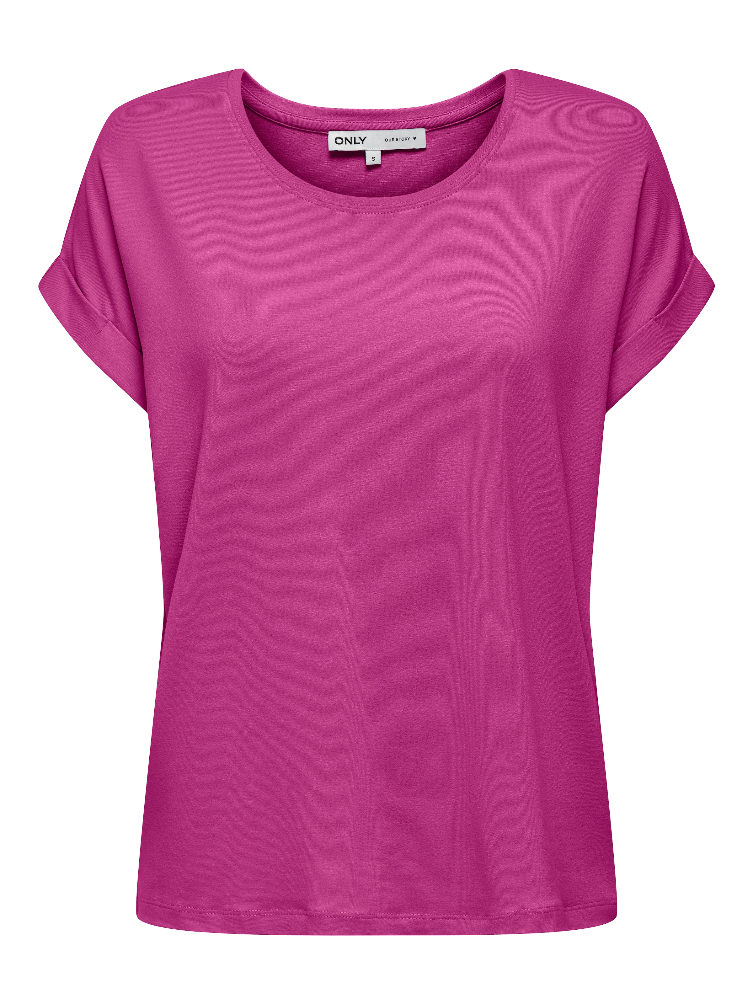 ONLY T-Shirt »ONLMOSTER – Kurzarmshirt mit Aufschlag und klassischem Look« Viskosemischung, regular fit