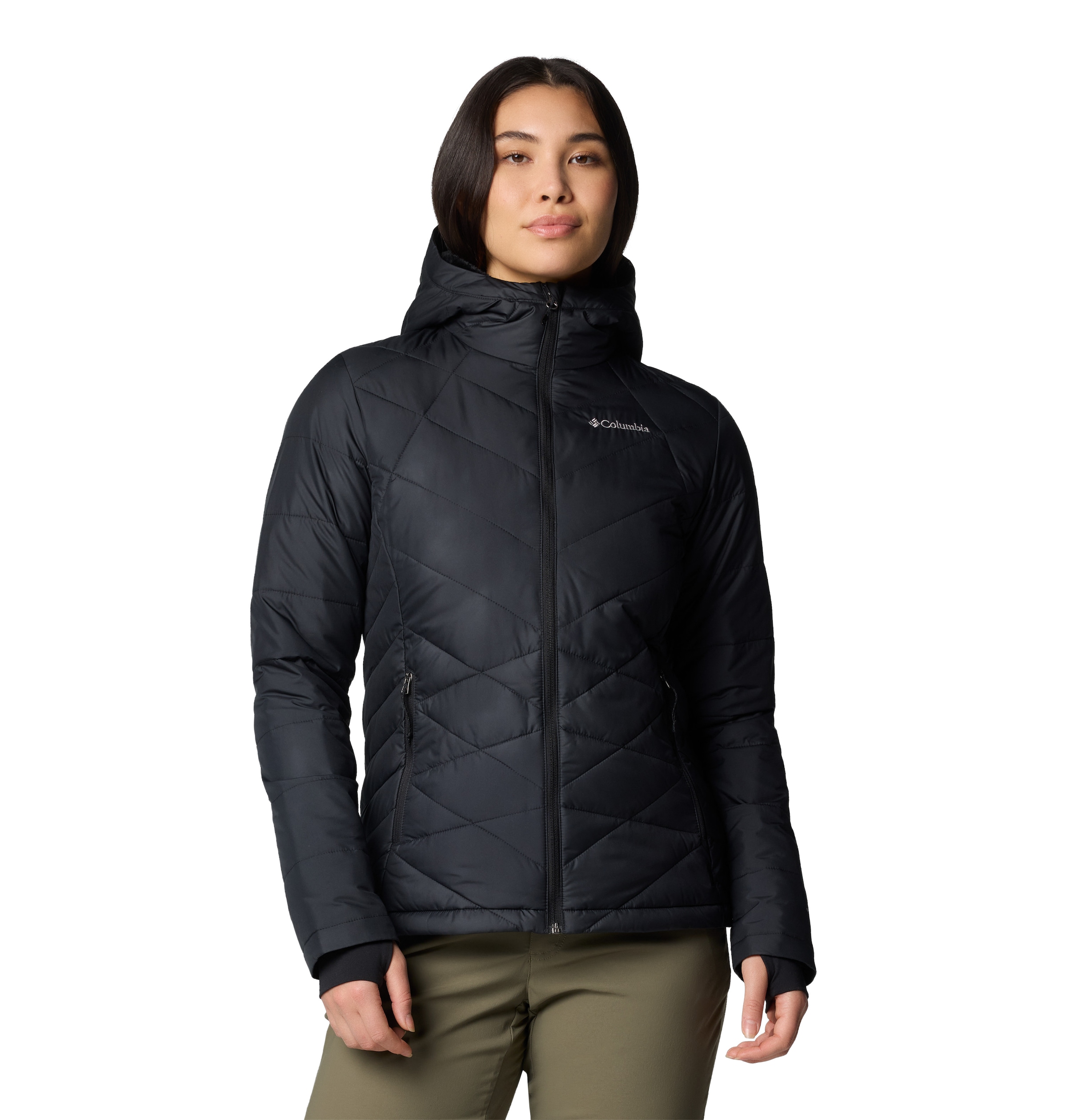 Columbia Steppjacke »HEAVENLY HOODED JACKET«, (1 St.), mit Kapuze