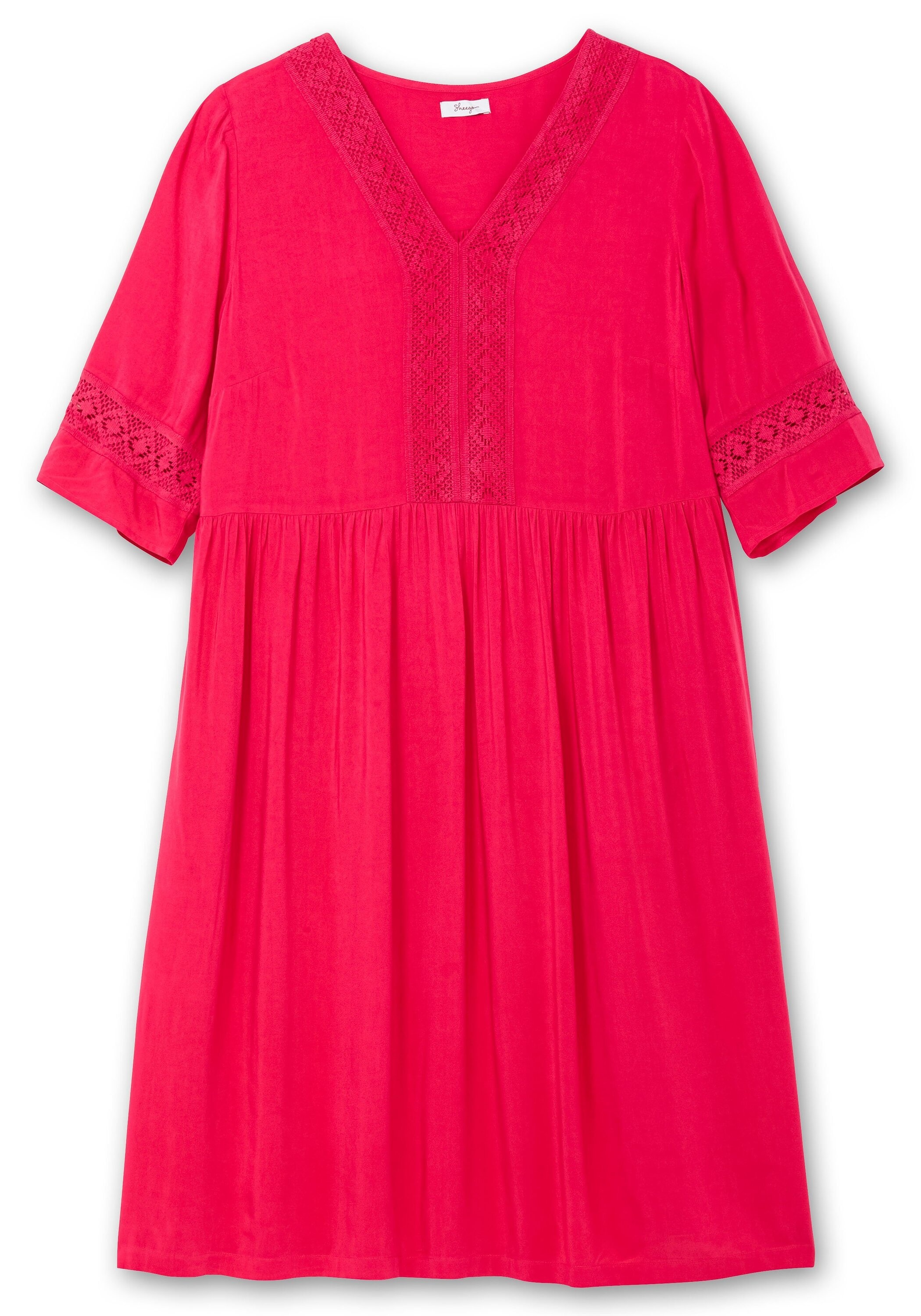 Sheego Sommerkleid »Kleid mit Häkelspitze«