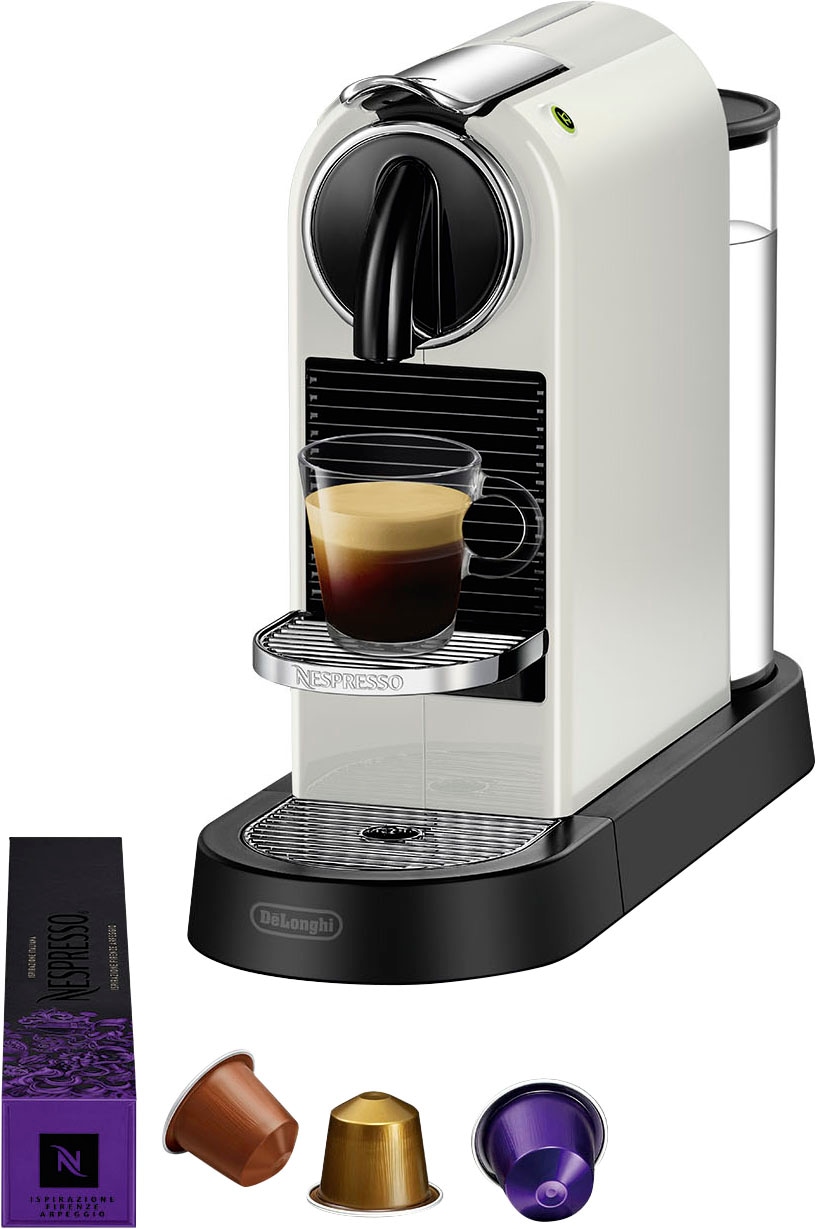 Nespresso Kapselmaschine »CITIZ EN Kapseln Willkommenspaket OTTO bestellen 167.W 7 mit inkl. jetzt DeLonghi, White«, bei von