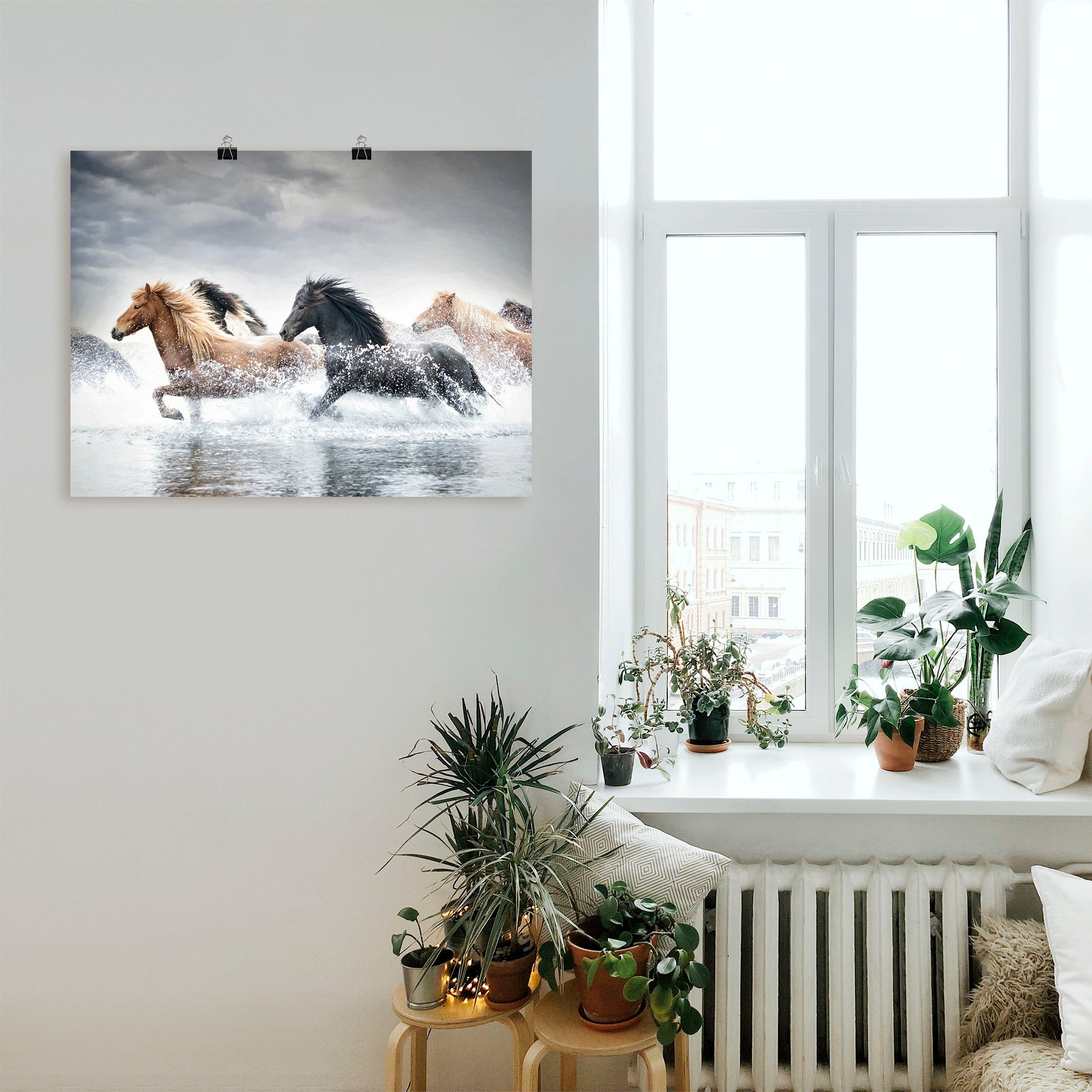 Artland Wandbild »Pferderennen V«, Pferdebilder, (1 St.), als Leinwandbild, Poster in verschied. Größen
