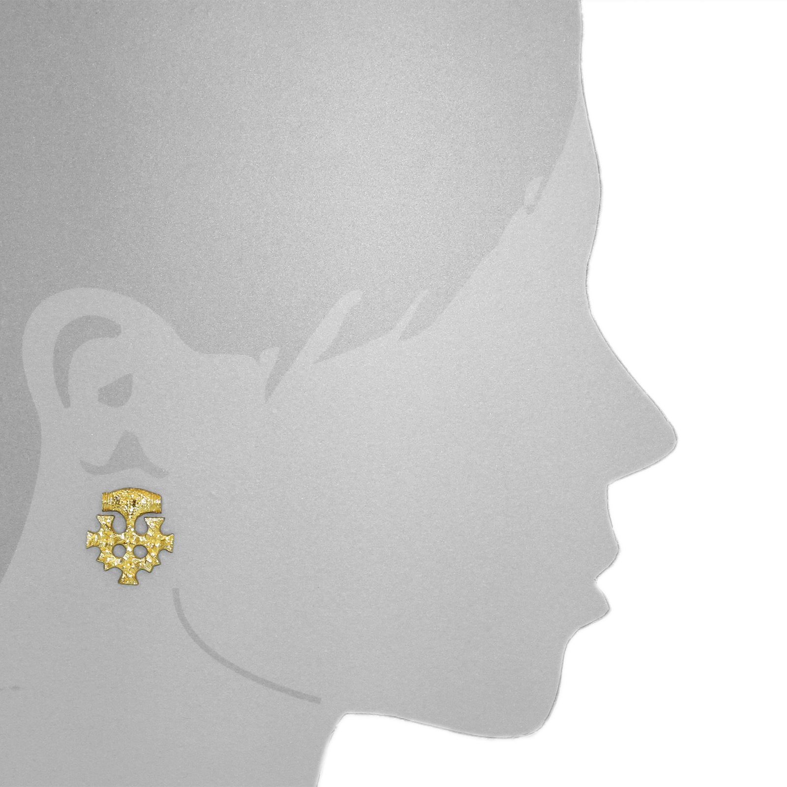 OSTSEE-SCHMUCK Paar Ohrstecker »- Hiddensee 25 x 23 mm - Silber 925/000, vergoldet -,«