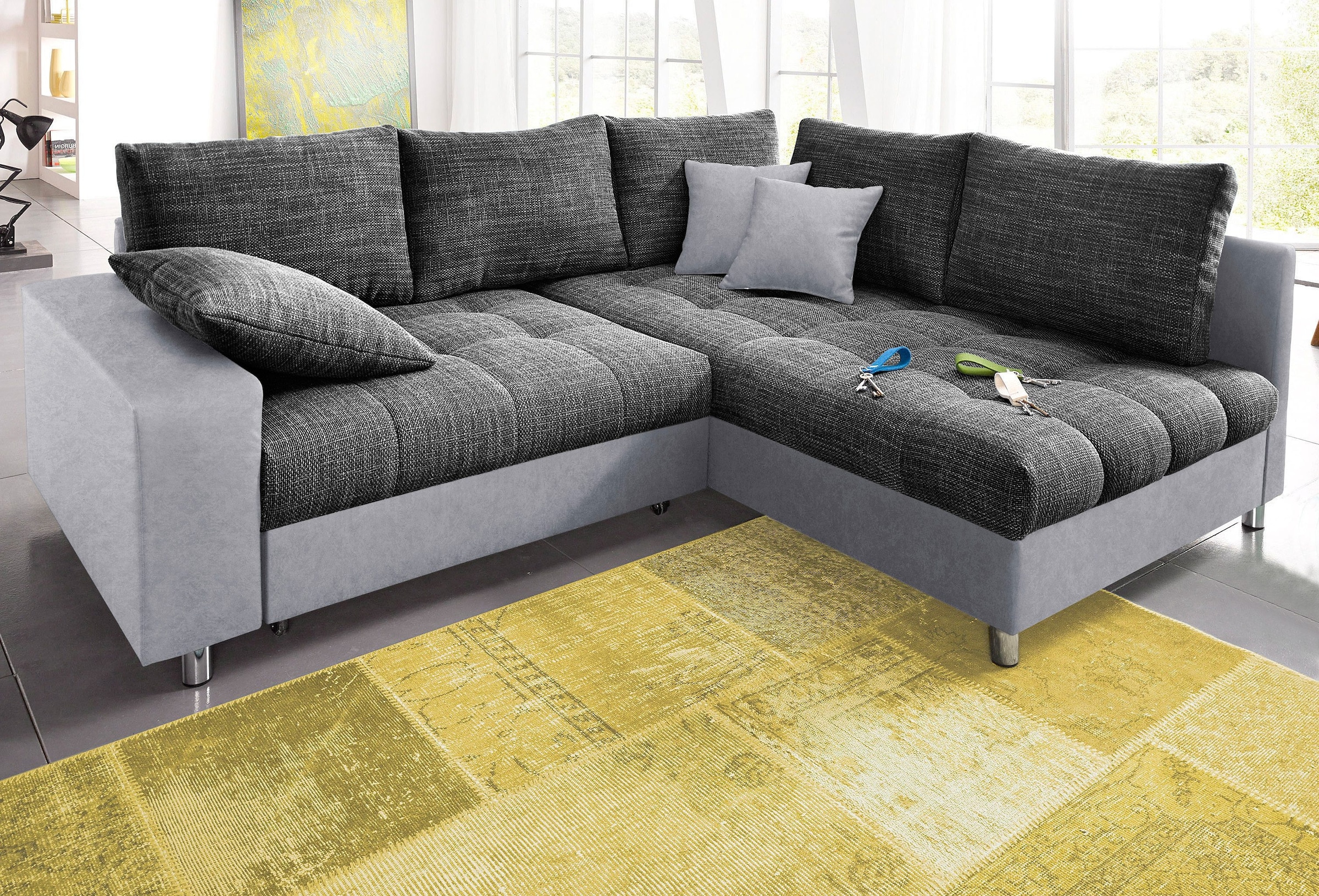 Mr. Couch kaufen online Ecksofa »Tobi«, mit Kaltschaum und (140kg wahlweise Belastung/Sitz) Bettfunktion