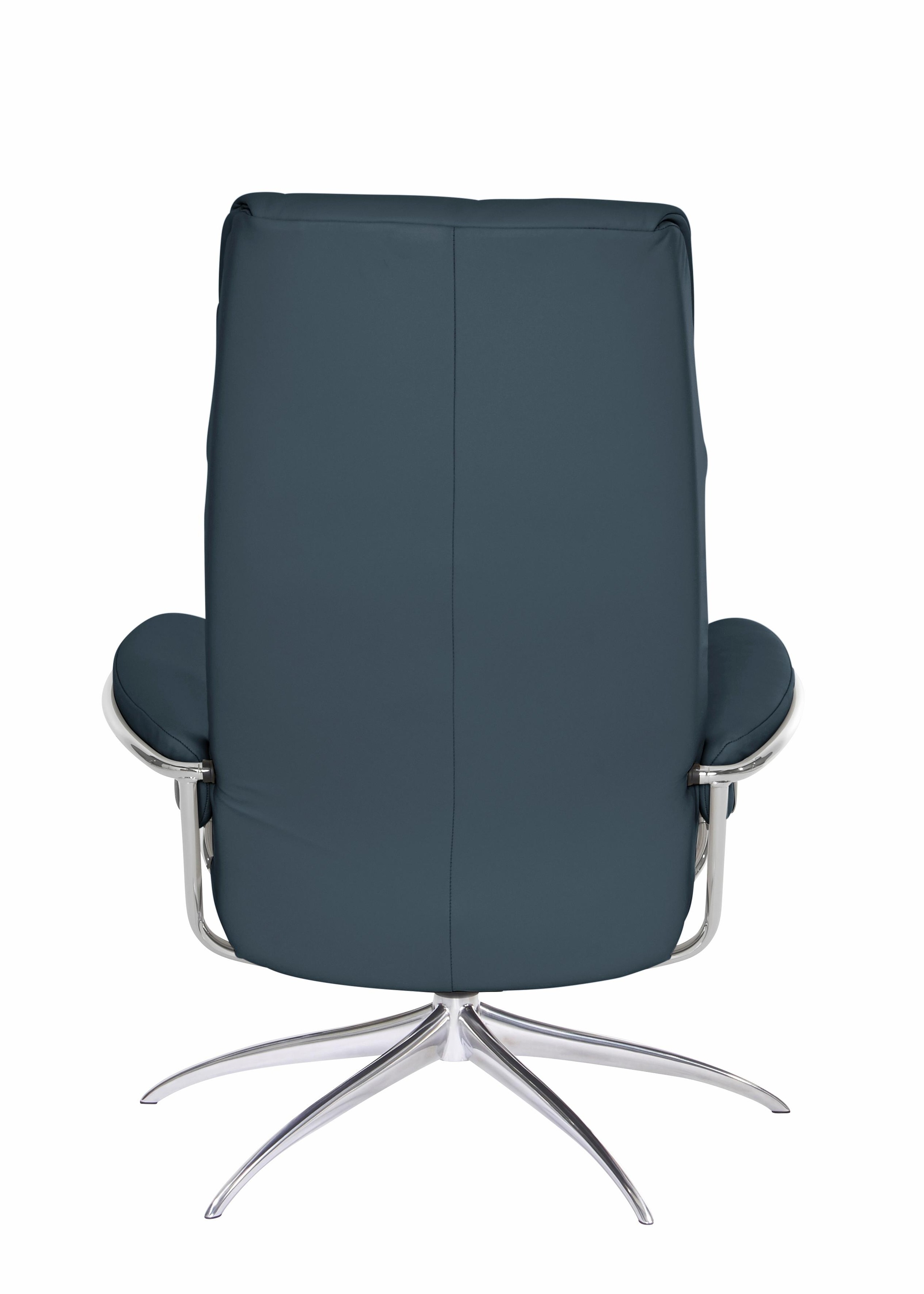 Stressless® Relaxsessel »London«, (Set, Relaxsessel mit Hocker), mit Hocker, High Back, mit Star Base, Gestell Chrom