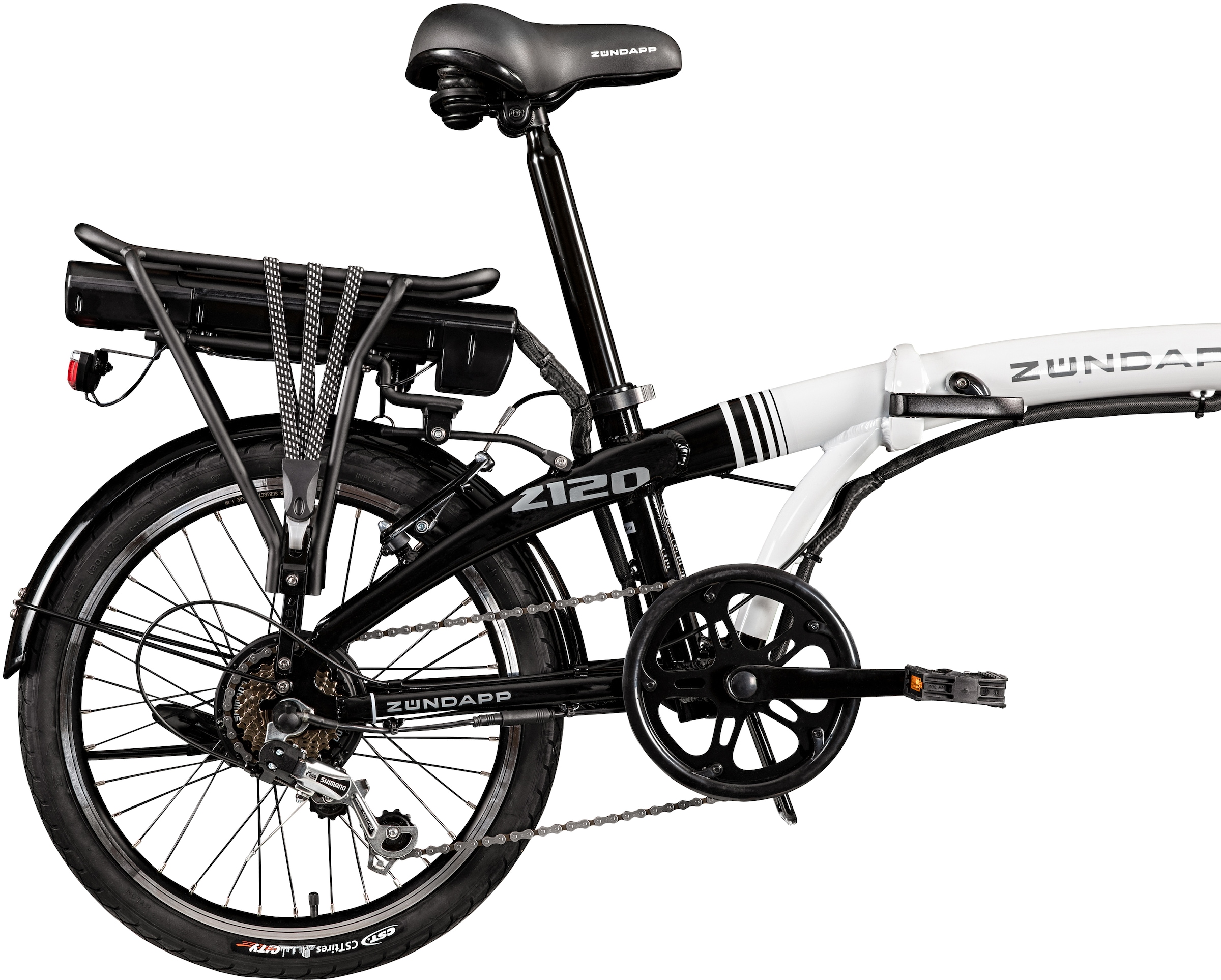 Zündapp E-Bike »Z120«, 7 Gang, Shimano, Tourney, Heckmotor 250 W, Pedelec, Elektrofahrrad für Damen u. Herren, Klapprad