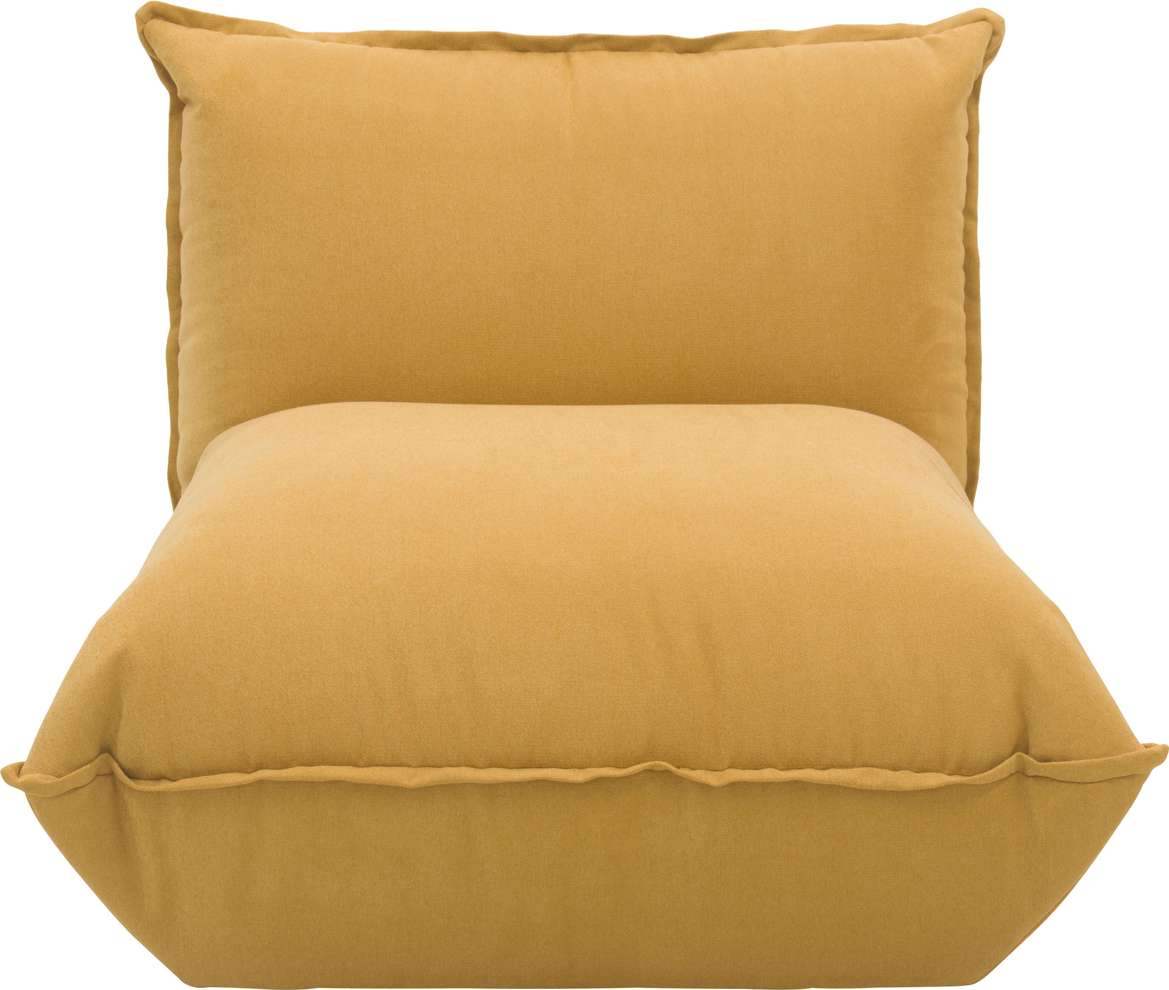 DOMO collection Sessel »Nantes Loungesessel, Wohlfühlsessel« hochwertig gepolstert mit Federkern, Struktur weich, mango