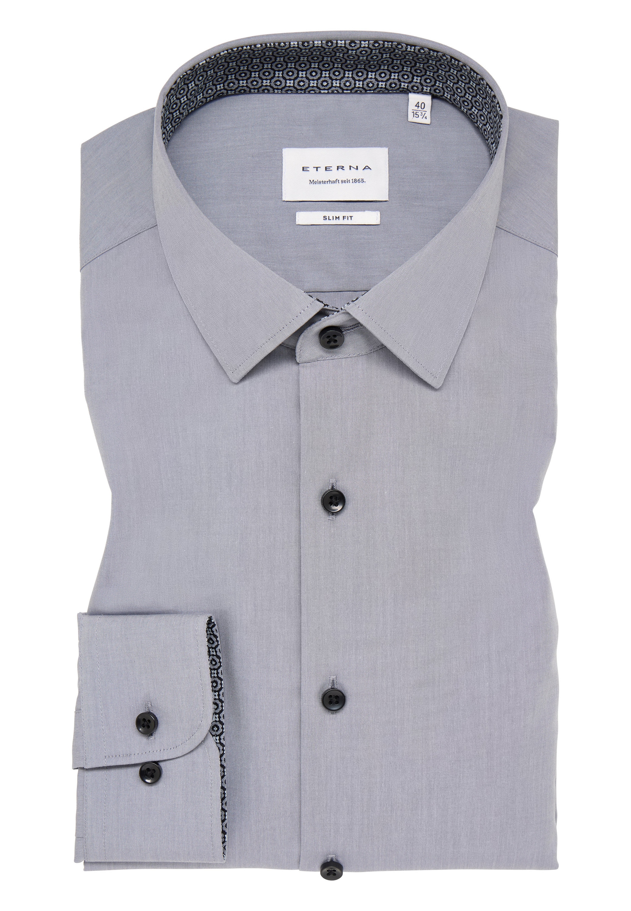Eterna Langarmhemd »SLIM FIT«, NON IRON (bügelfrei)