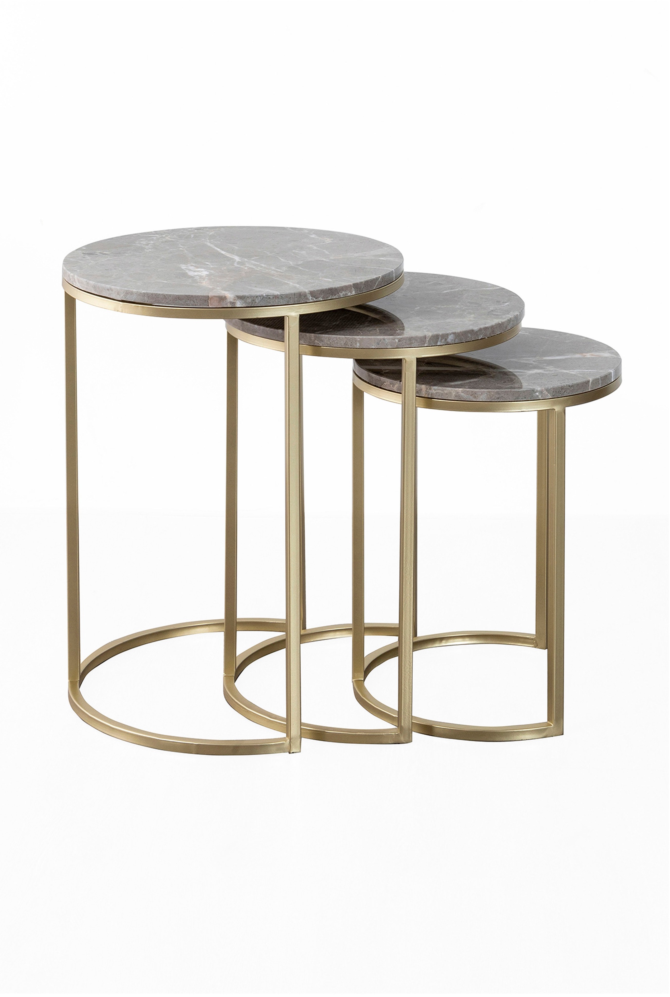 Kayoom Beistelltisch »Tria 125 3er-Set, faszinierend und auflockernd«, (Set, 3 St.), Beistelltisch-Set, zeitloses Design, hochwertige Verarbeitung