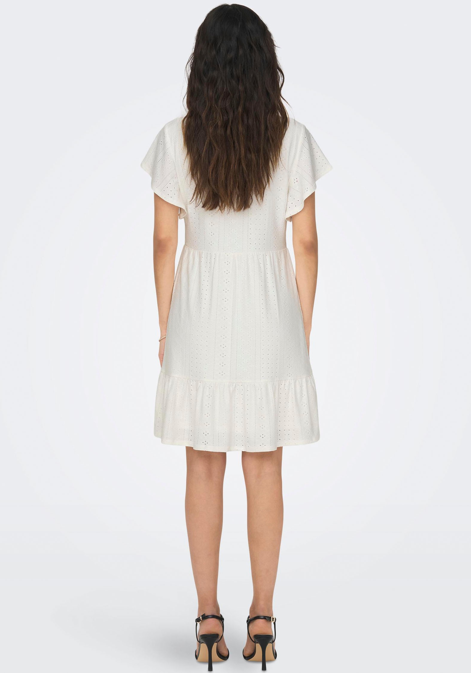 ONLY Jerseykleid »ONLSANDRA S/S V-NECK DRESS JRS« kaufen online bei OTTO