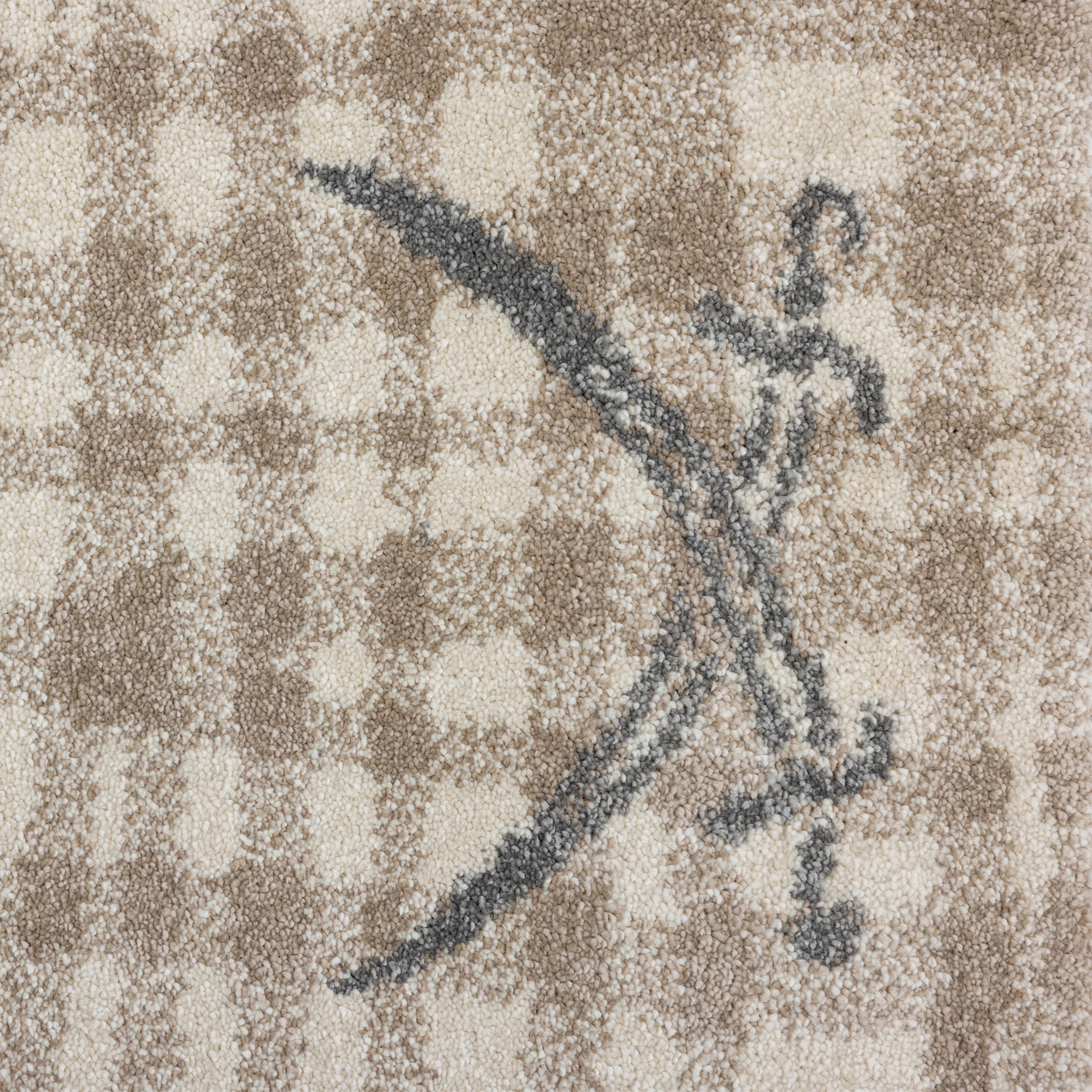 Sansibar Teppich »Heide SA-039« rechteckig 10 mm Höhe modernes Design, gestreift, mit Motiv: gekreuzte Säbel, Wohnzimmer