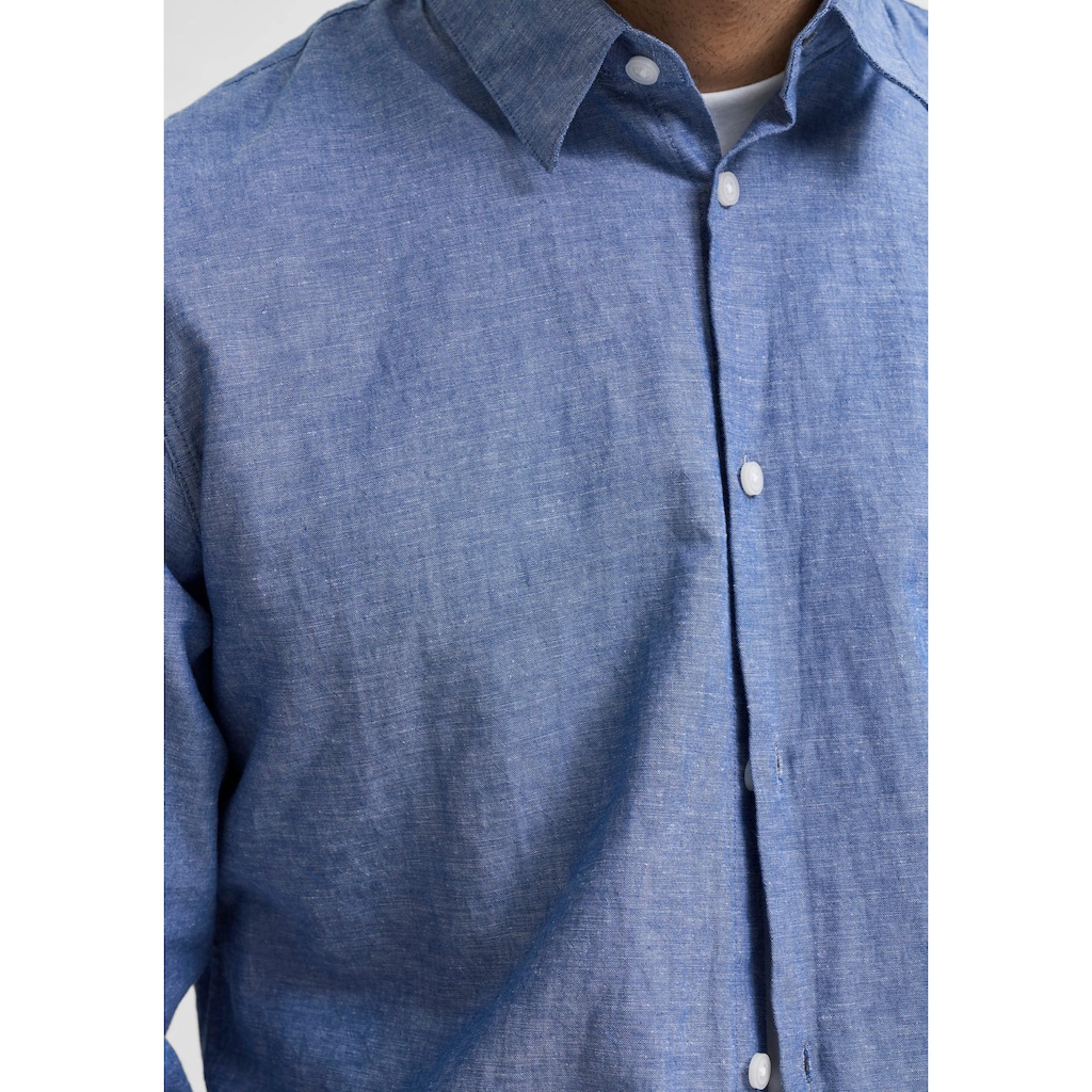 SELECTED HOMME Leinenhemd »NEW-LINEN SHIRT«, unifarben