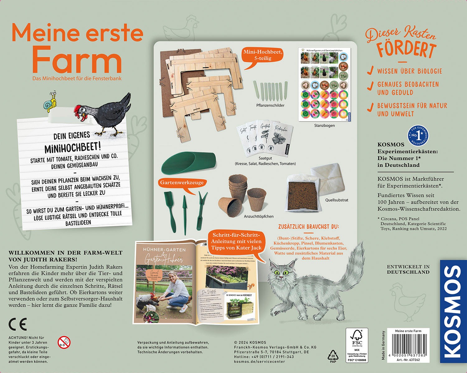 Kosmos Experimentierkasten »Judith Rakers Meine erste Farm«, Made in Germany