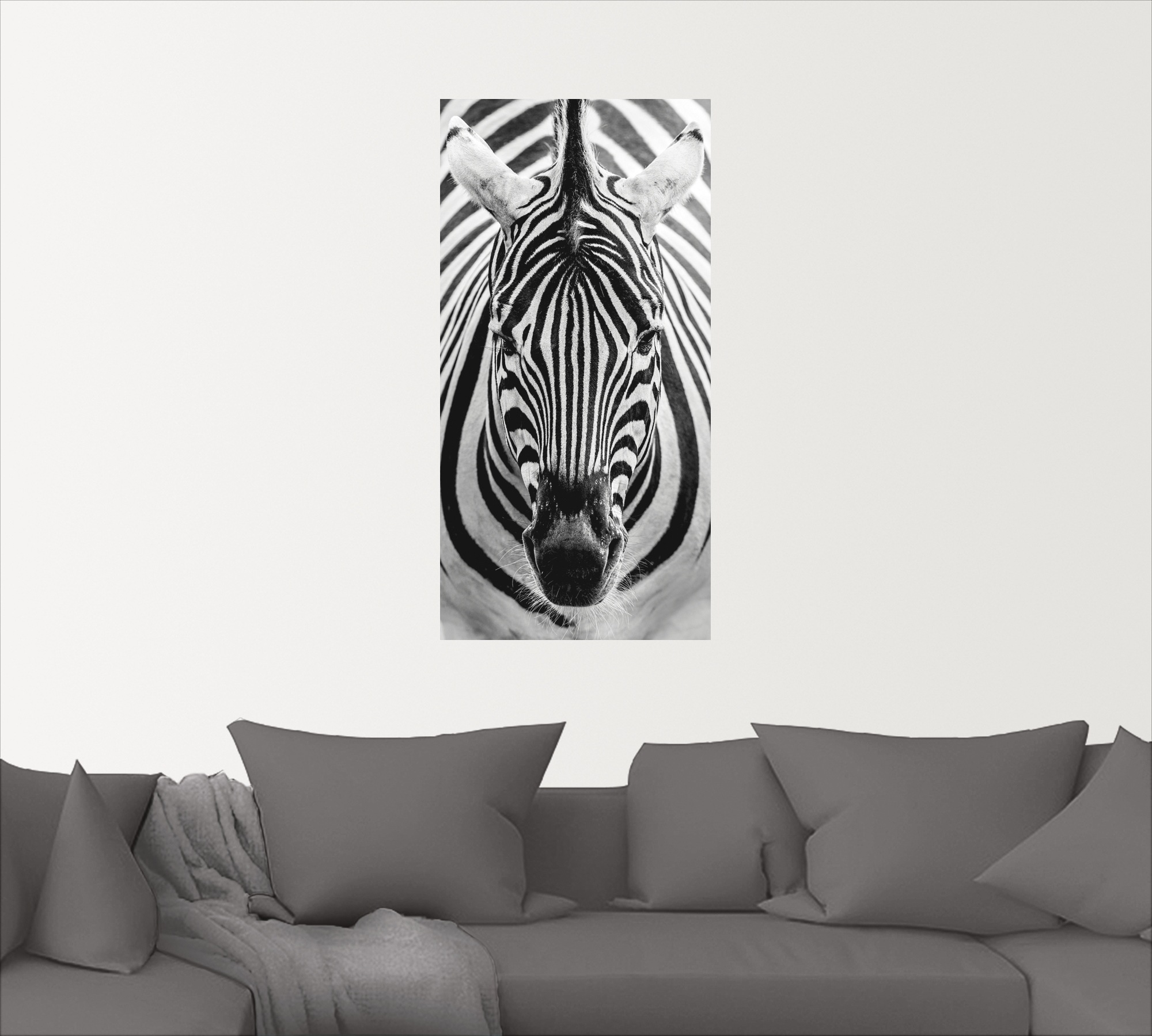 Artland Wandbild »Zebra«, Wildtiere, (1 St.), als Leinwandbild, Poster, Wandaufkleber in verschied. Größen