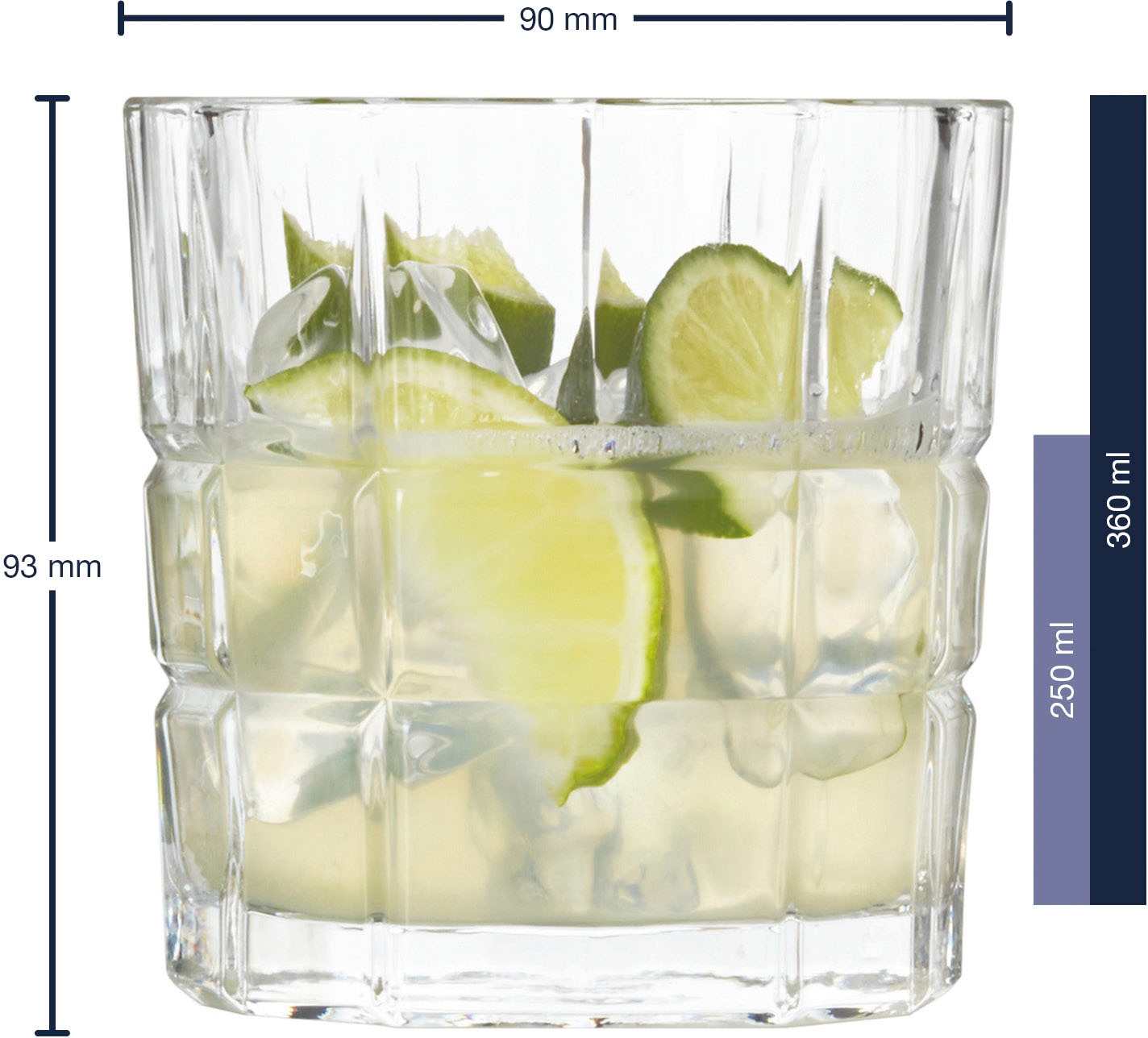 LEONARDO Whiskyglas »D.O.F. SPIRITII«, (Set, 4 tlg.), 360 ml, 4-teilig
