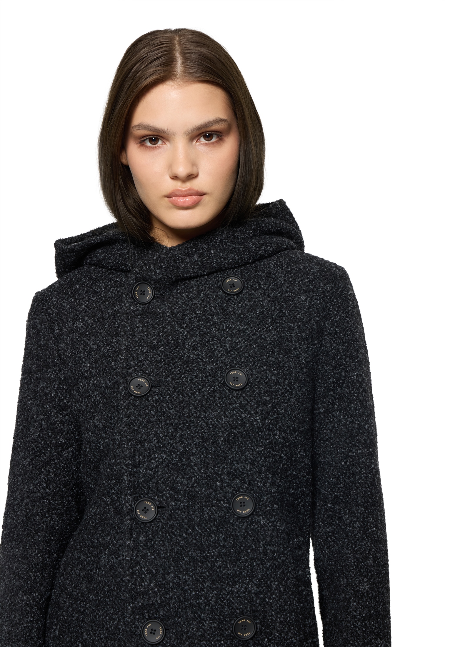 Gil Bret Wollmantel mit Kapuze