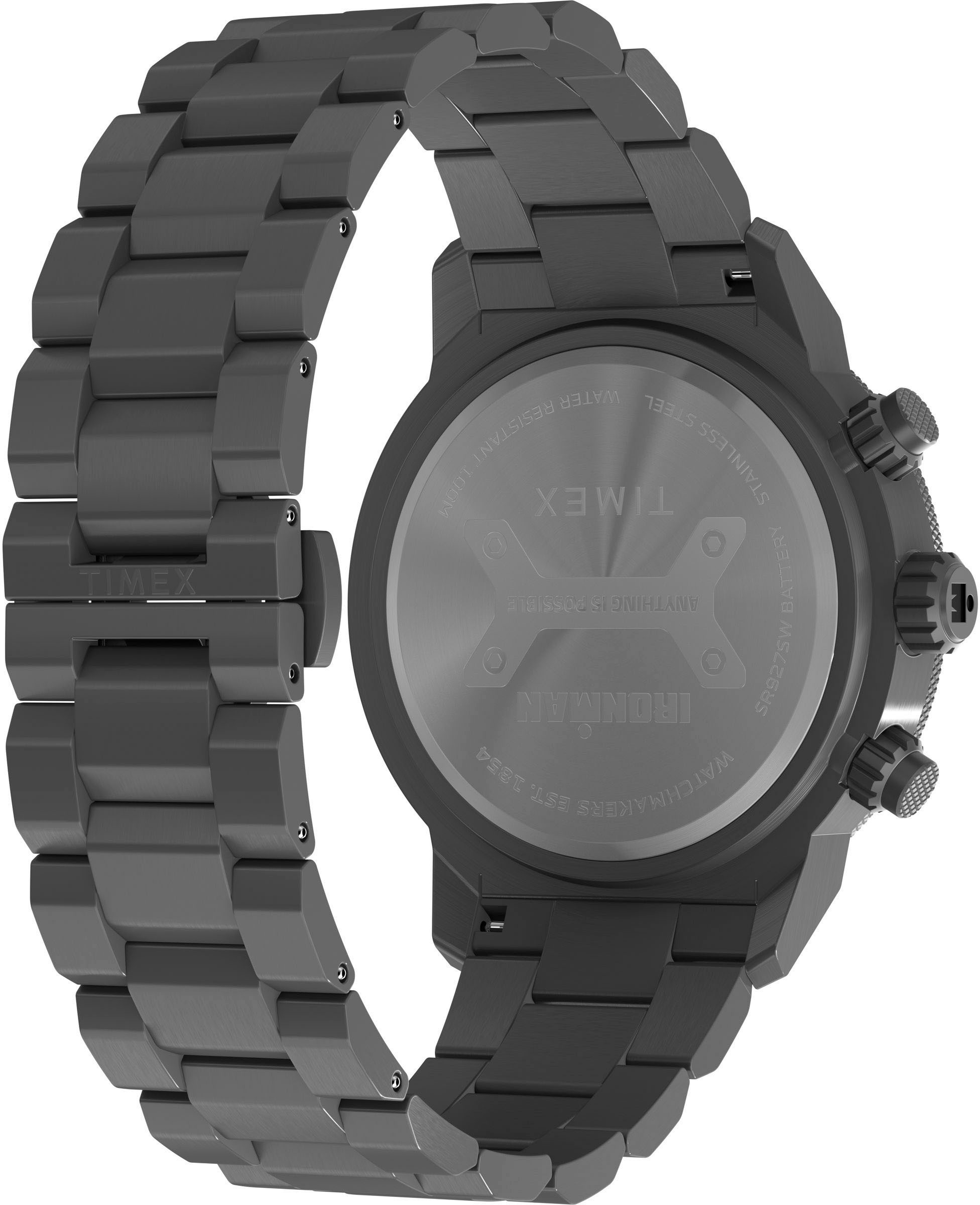 Timex Chronograph »ADRENALINE« Quarzuhr, Armbanduhr, Herrenuhr,Edelstahlarmband,Stoppfunktion