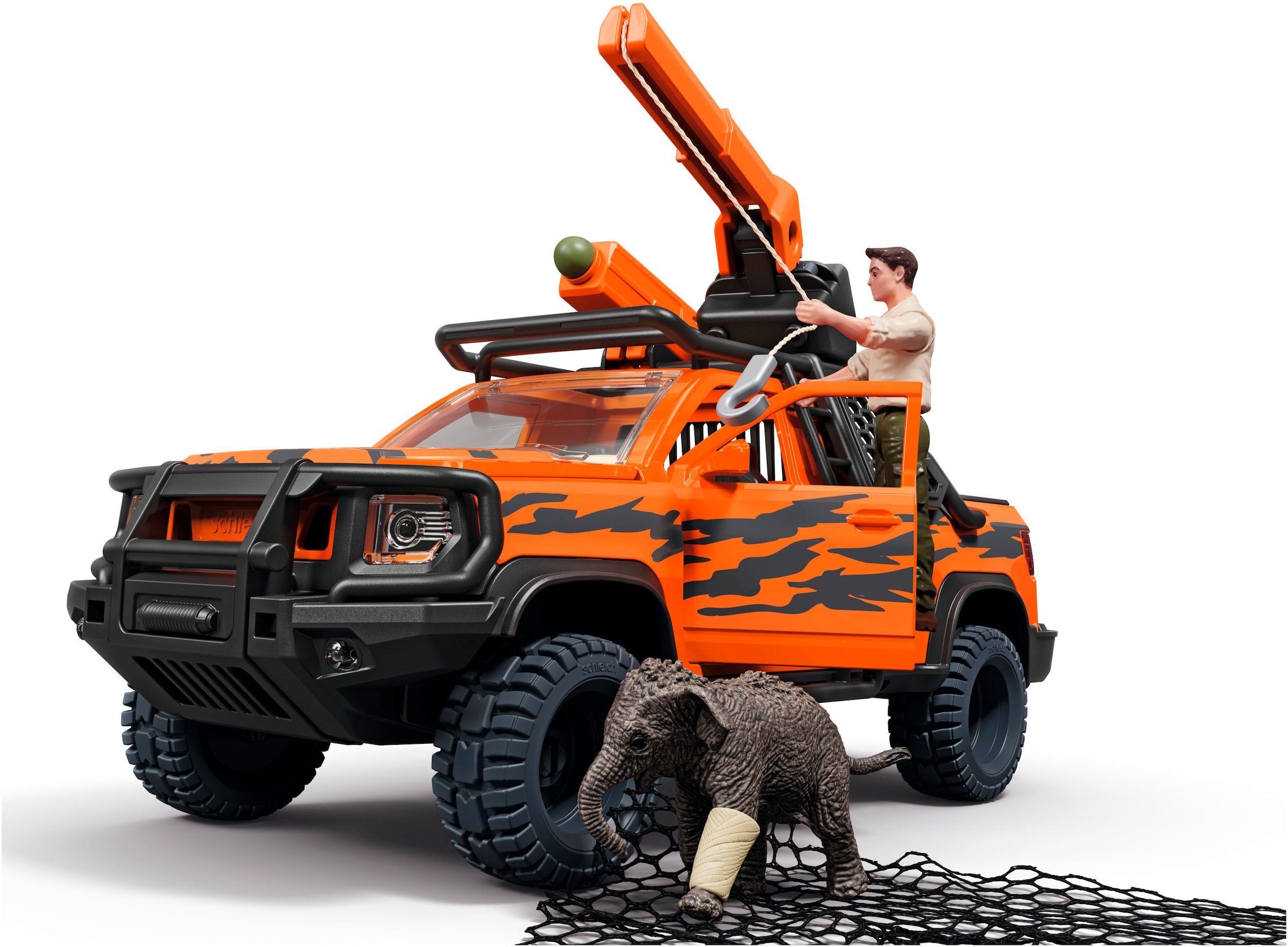 Schleich® Spielfigur »WILD LIFE, Abenteuerfahrzeug im Dschungel (42720)«