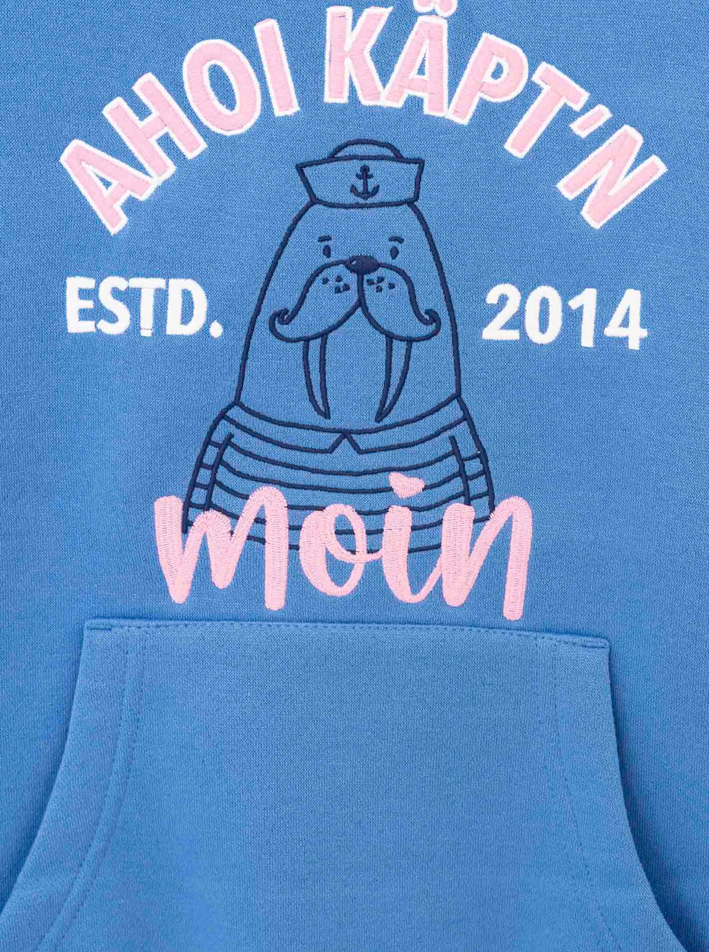 Zwillingsherz Hoodie »"Ahoi Käpt´n"« Mini-Me,mit süßem Seehund mit Kapitänsmütze und Schriftzug